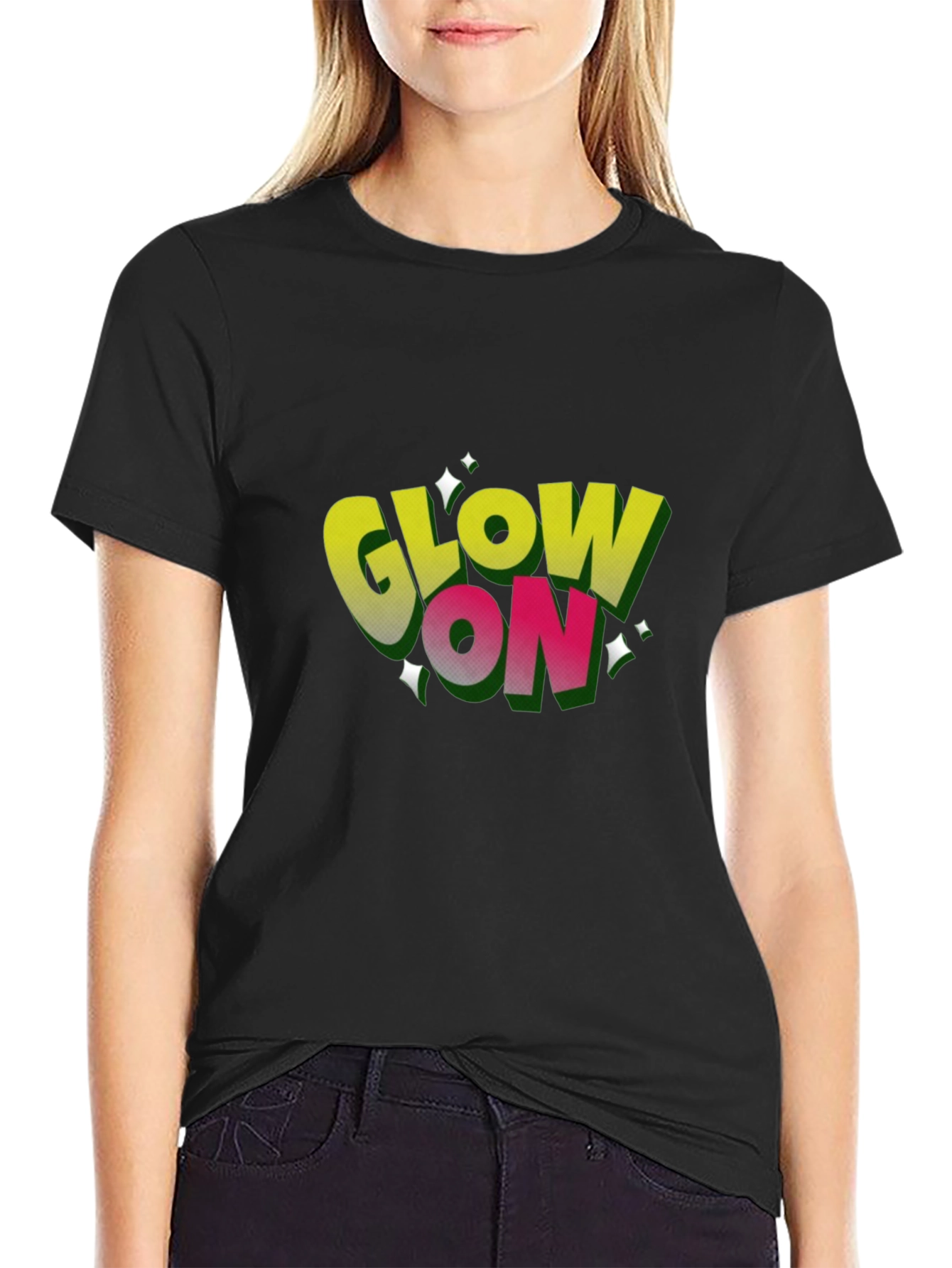 Glow On Black T-Shirt