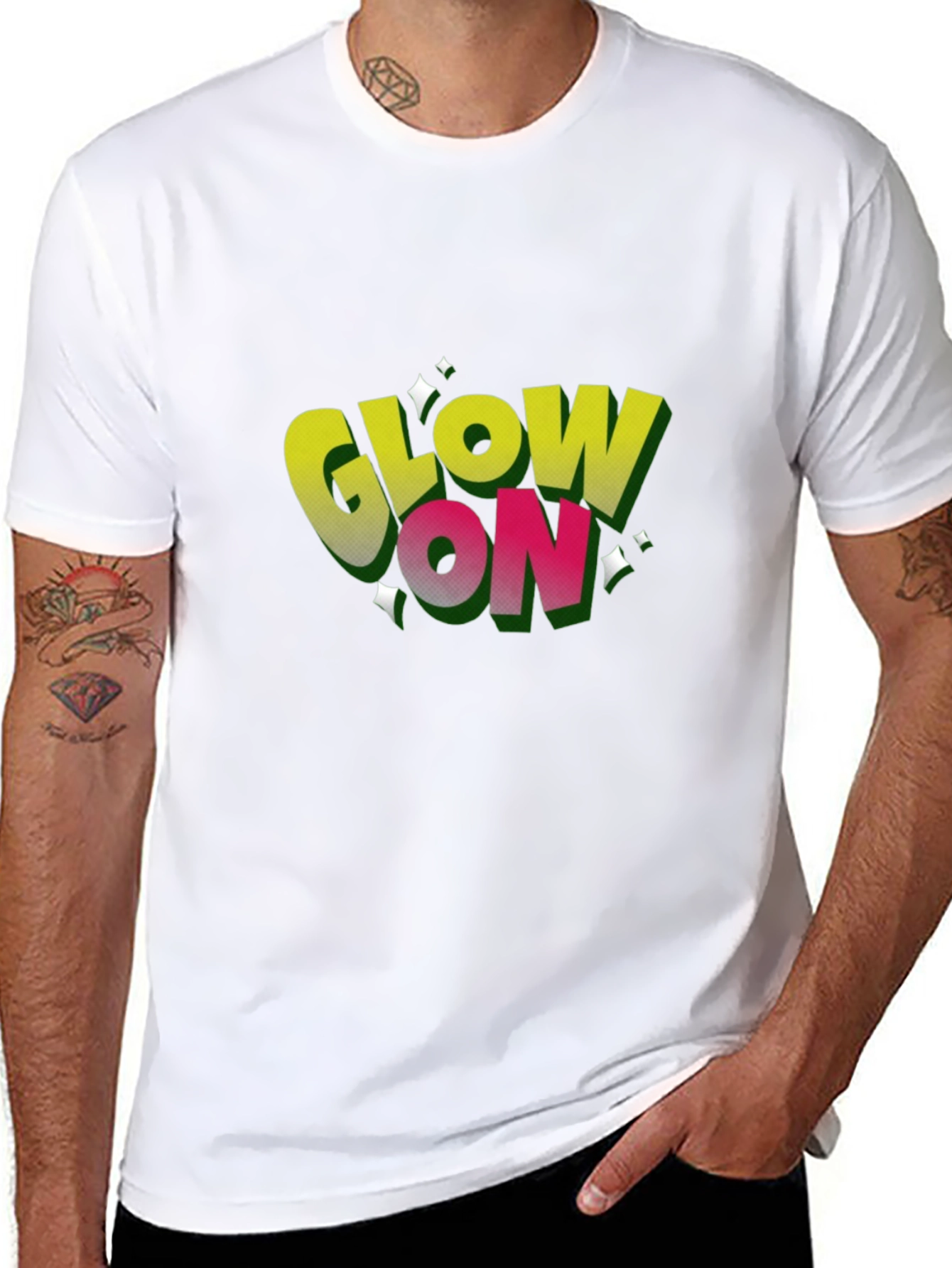 Glow On Black T-Shirt