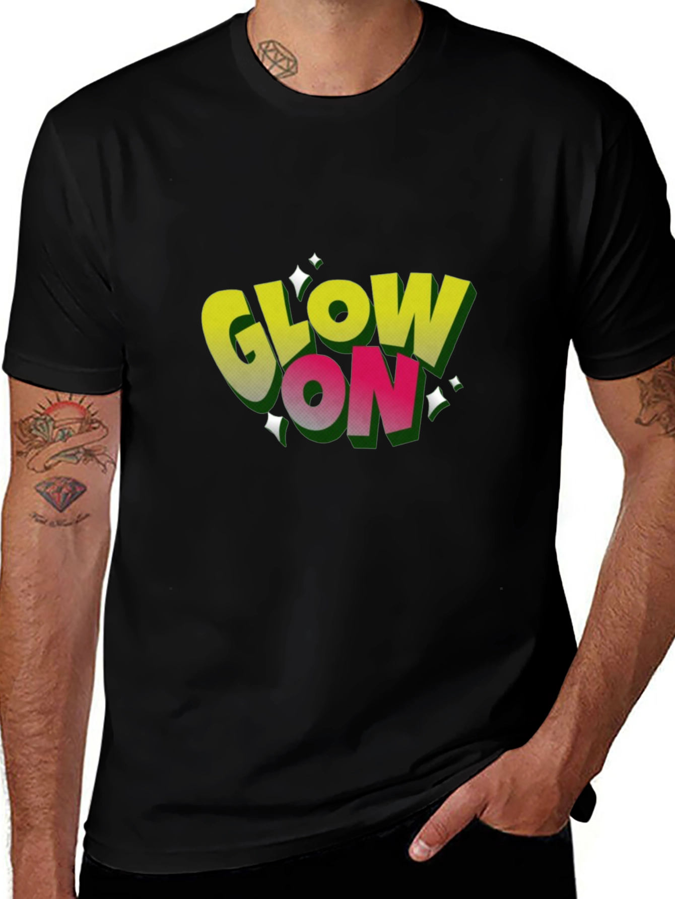 Glow On Black T-Shirt