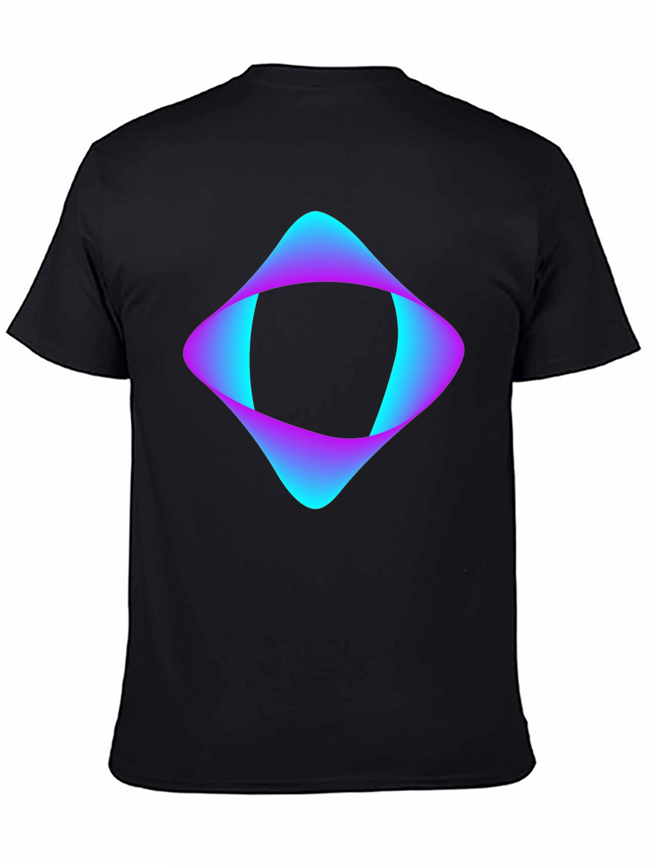 Abstract Graphic Black T-Shirt - Modern Design