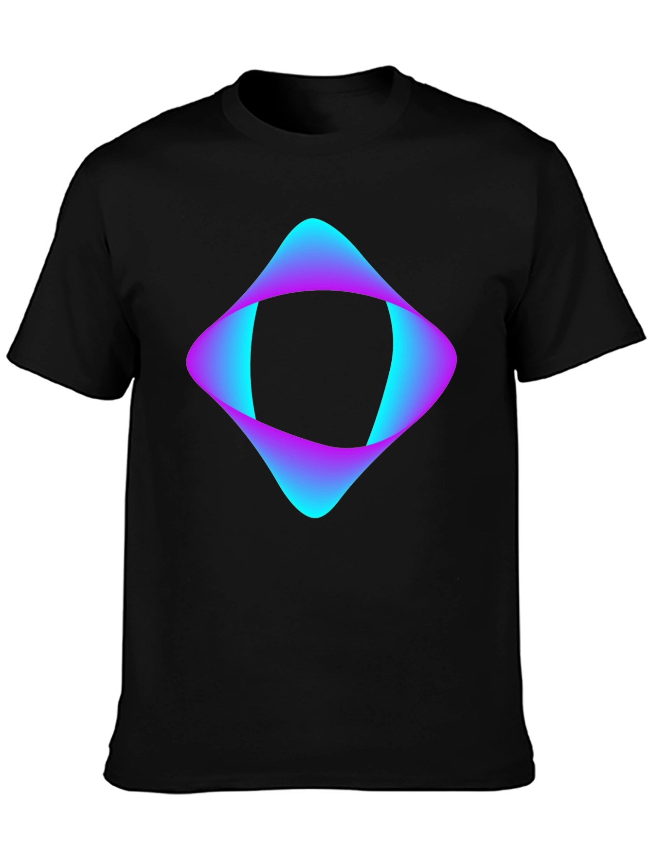 Abstract Graphic Black T-Shirt - Modern Design