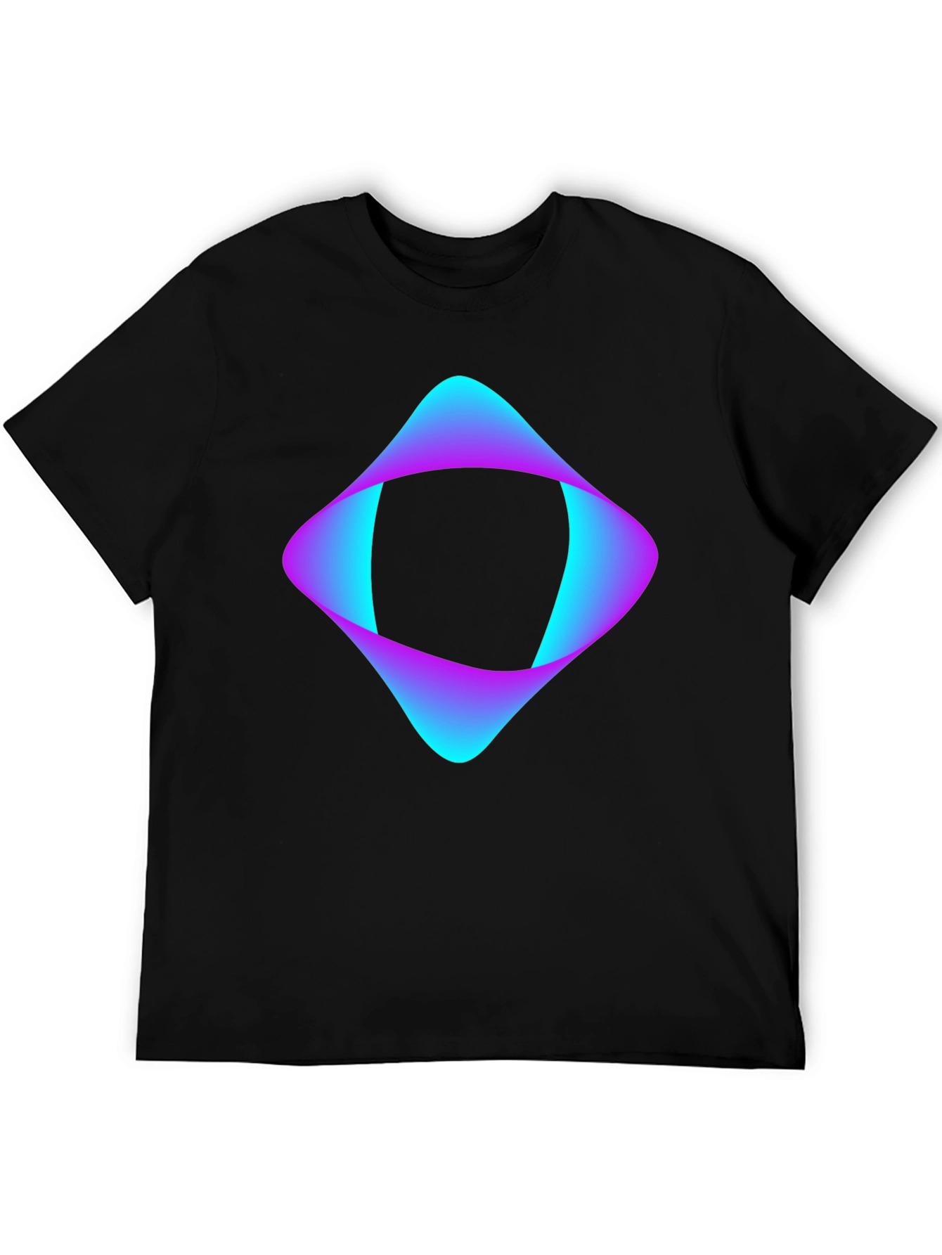 Abstract Graphic Black T-Shirt - Modern Design