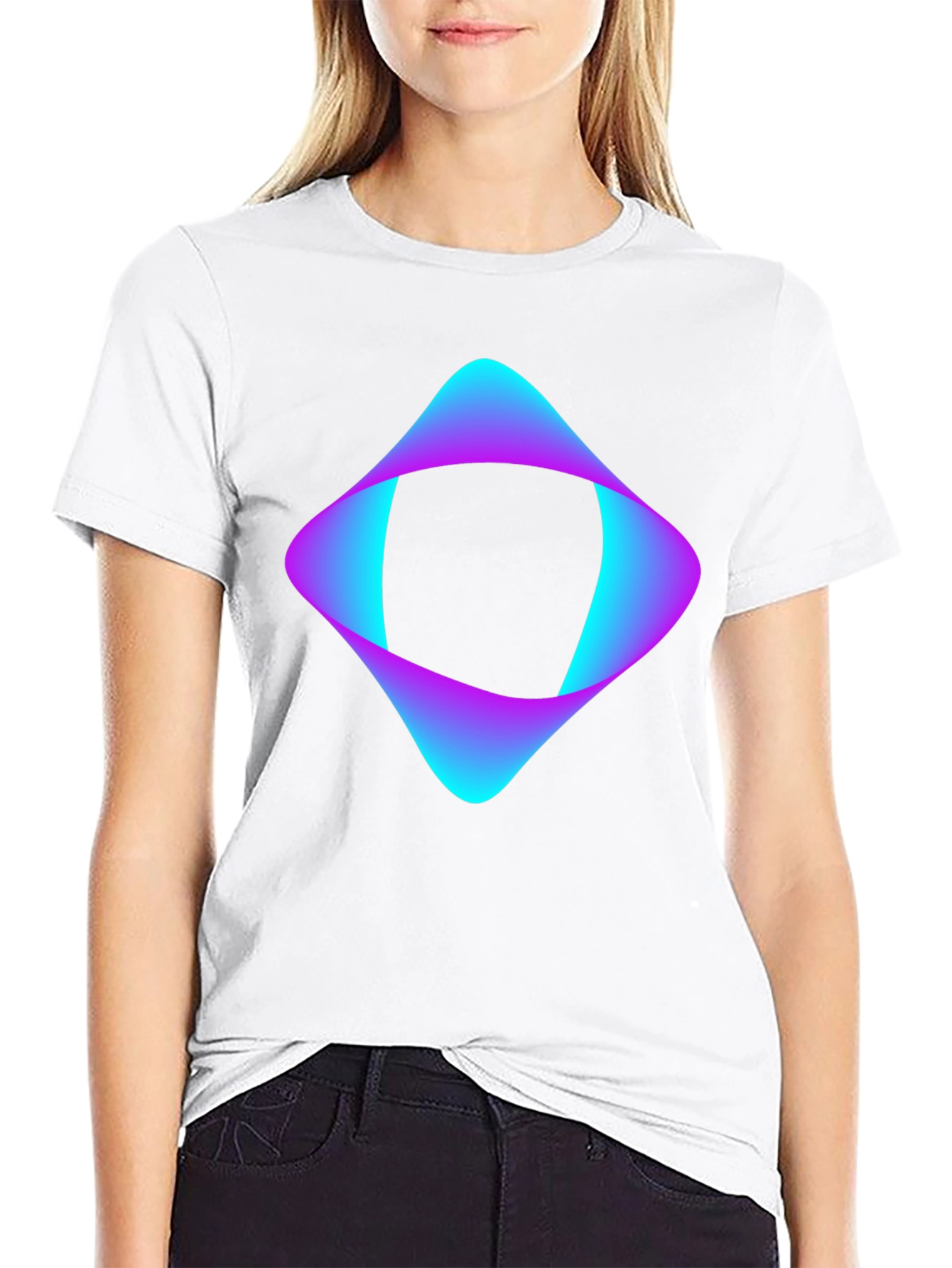 Abstract Graphic Black T-Shirt - Modern Design