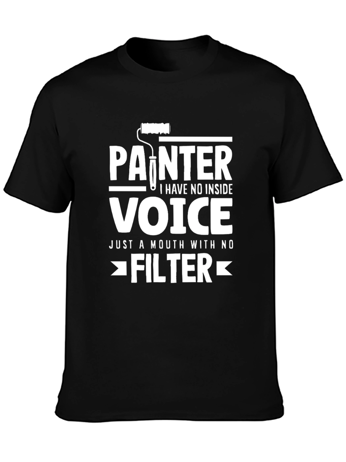 Painter No Inside Voice Black T-Shirt