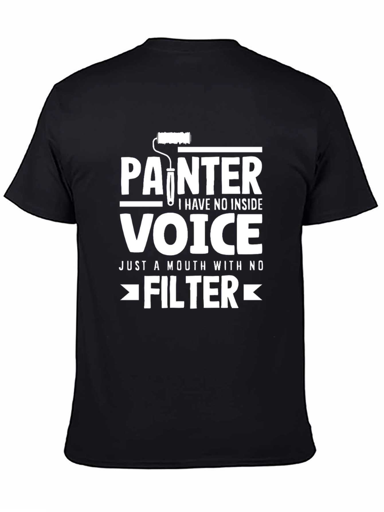 Painter No Inside Voice Black T-Shirt