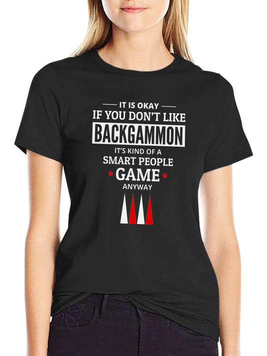 Backgammon Smart People Game T-Shirt