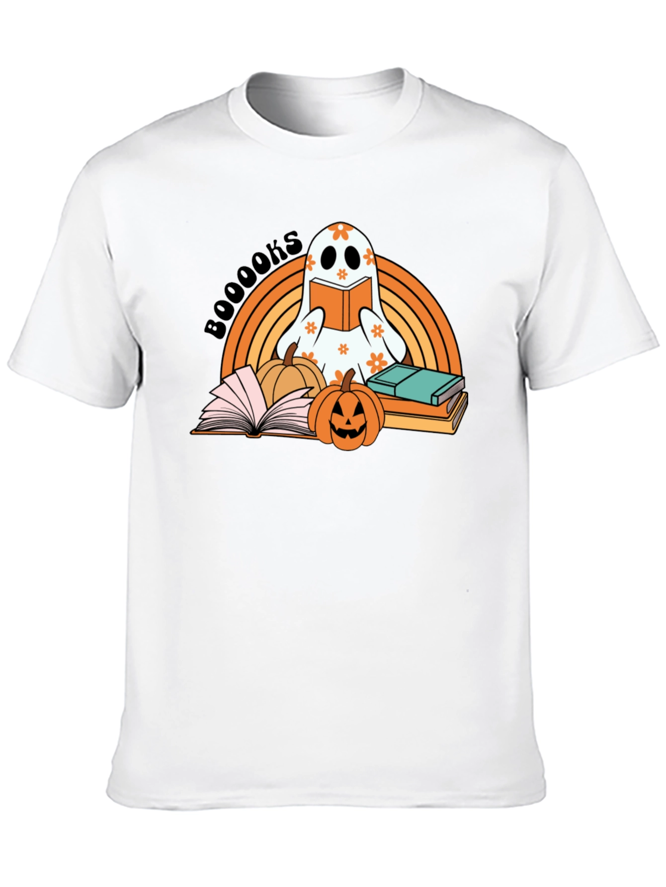Booooks! Halloween Ghost Reader T-Shirt