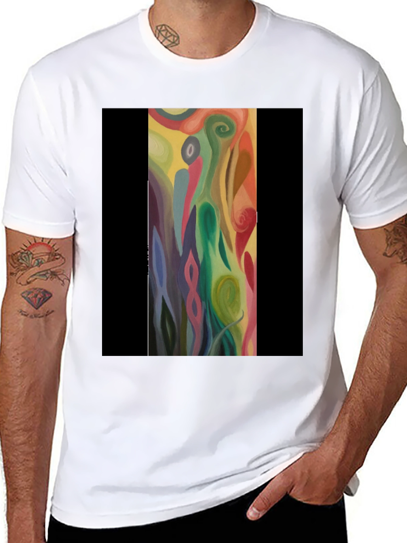 Abstract Art T-Shirt - Modern Artistic Design