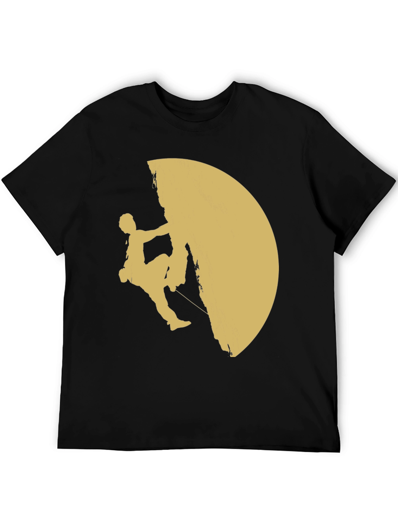 Climbing Silhouette Graphic T-Shirt - Black