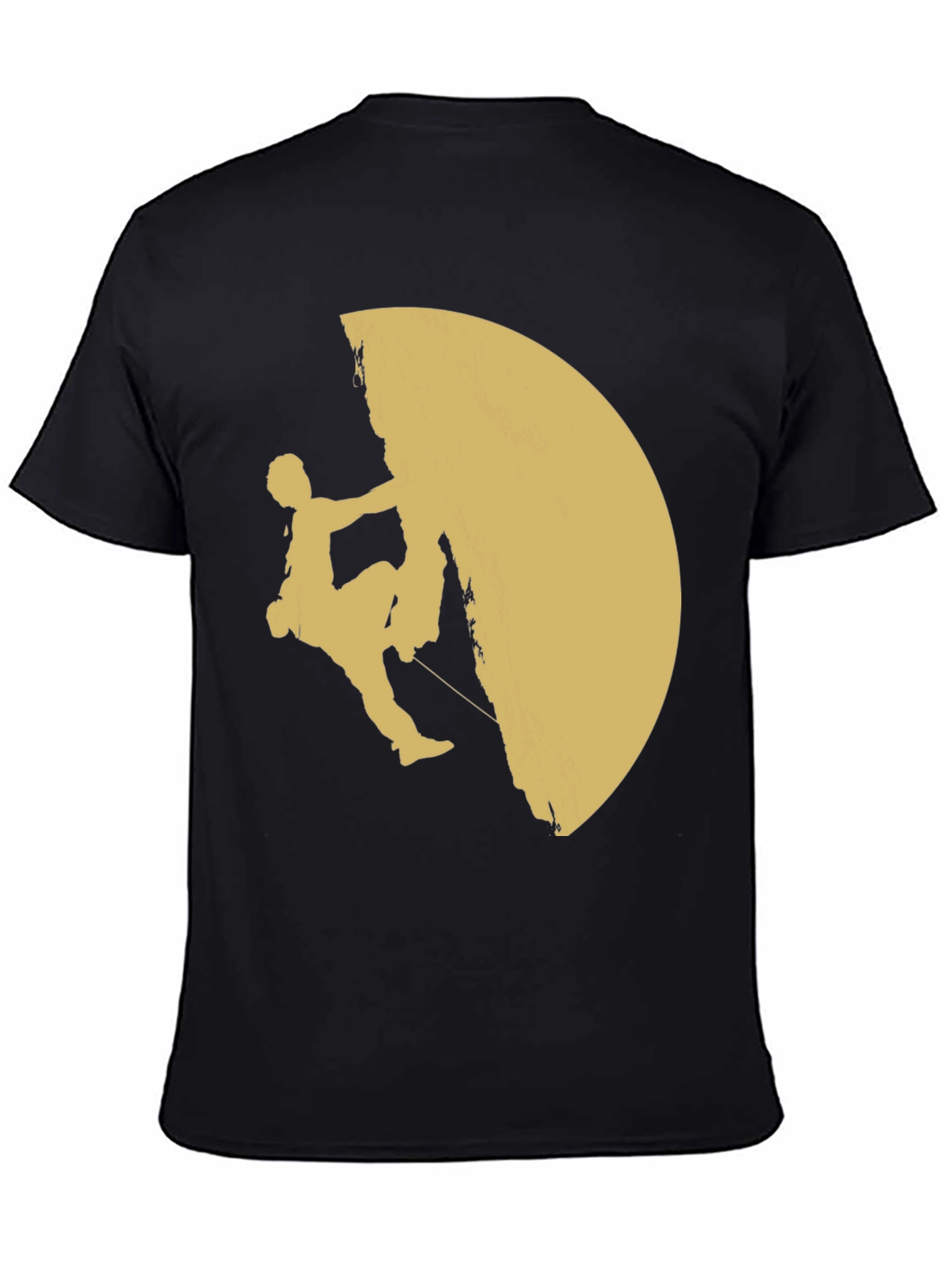 Climbing Silhouette Graphic T-Shirt - Black