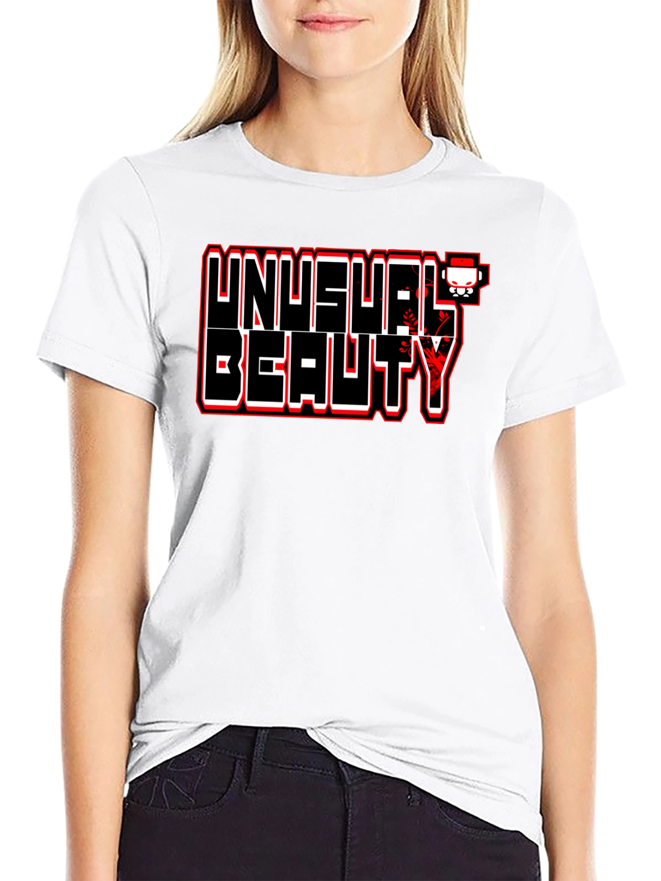 Unusual Beauty Graphic Tee - Bold Statement Shirt