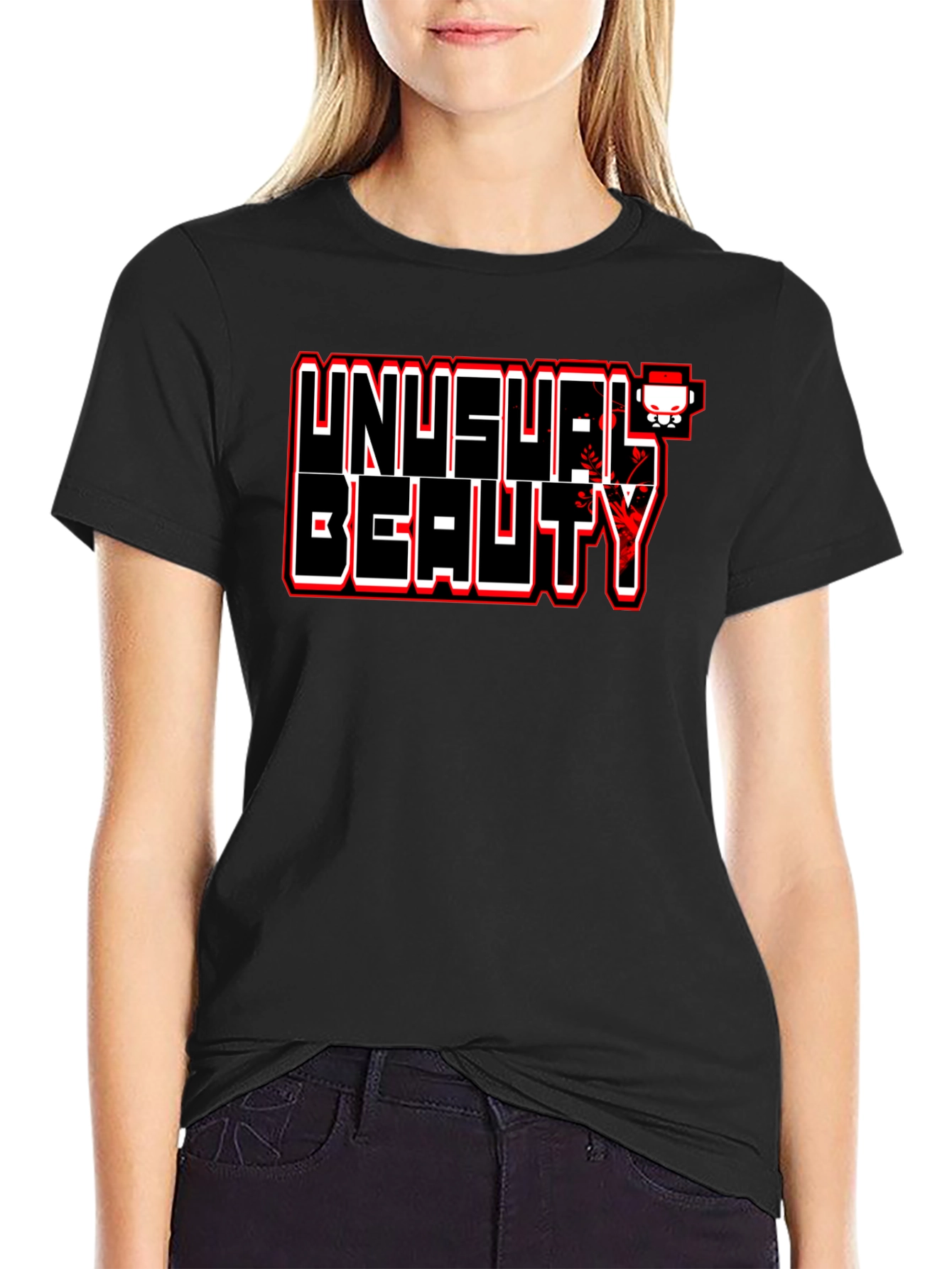 Unusual Beauty Graphic Tee - Bold Statement Shirt