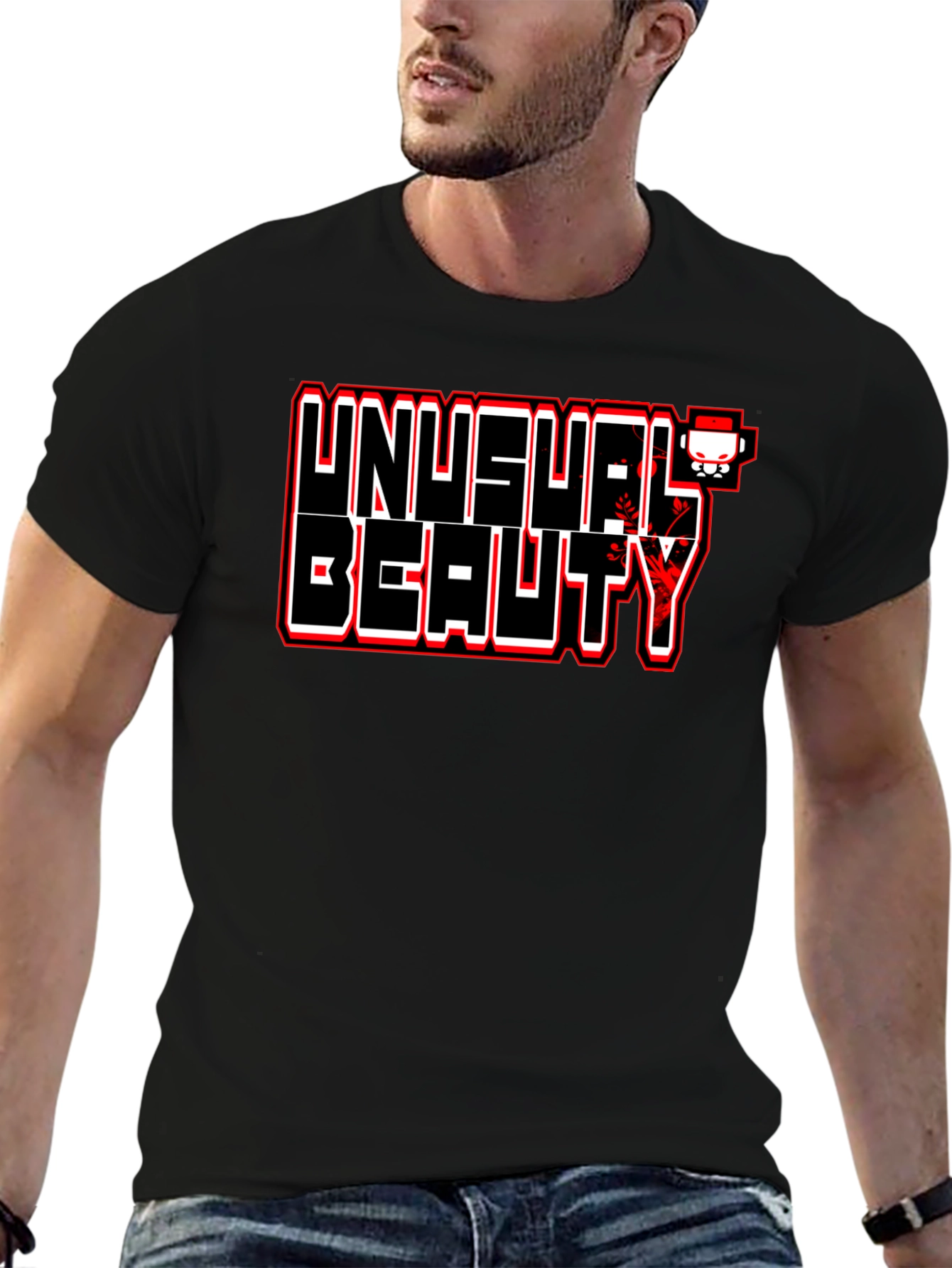 Unusual Beauty Graphic Tee - Bold Statement Shirt