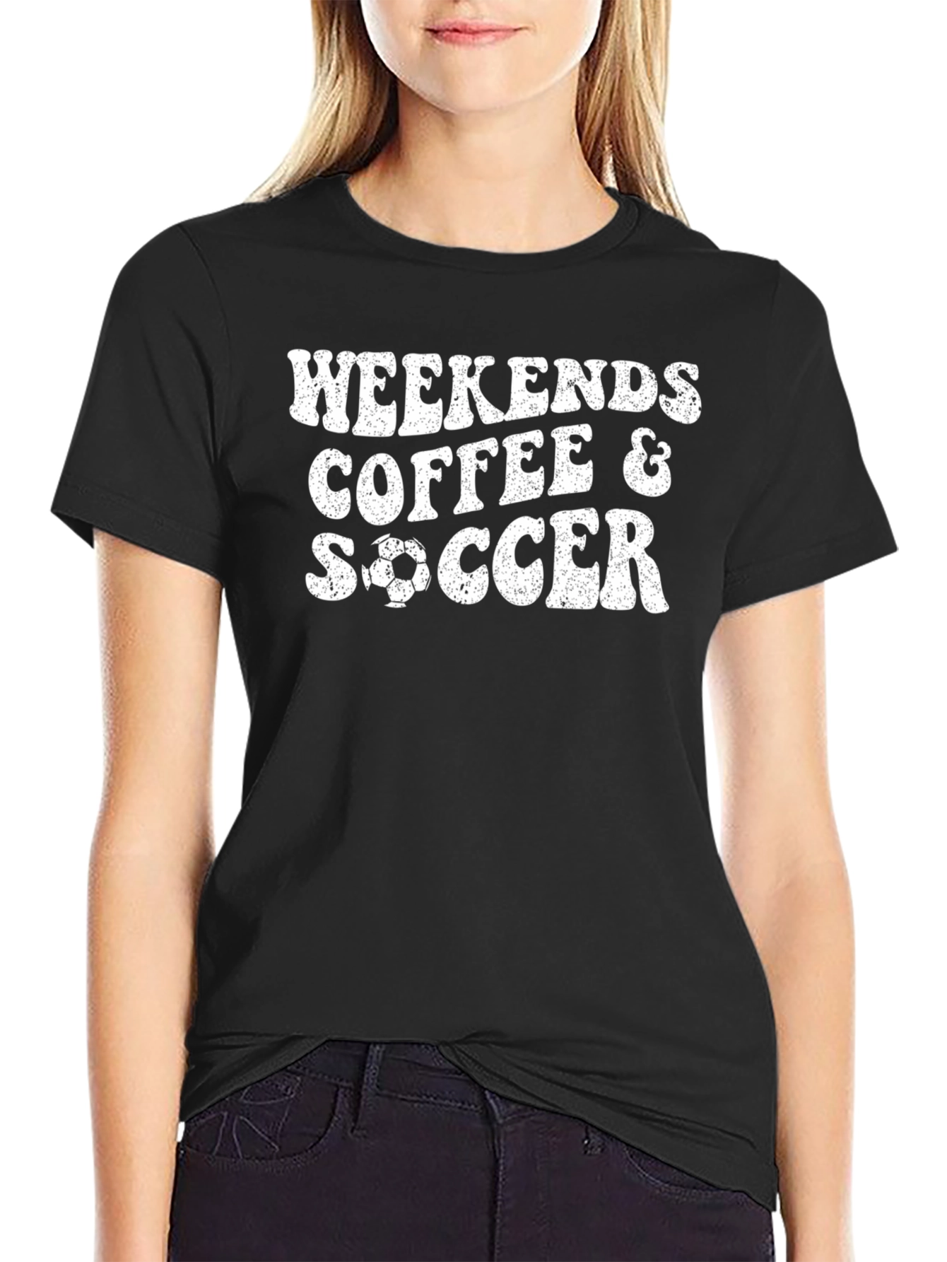 Weekends Coffee & Soccer Graphic T-Shirt