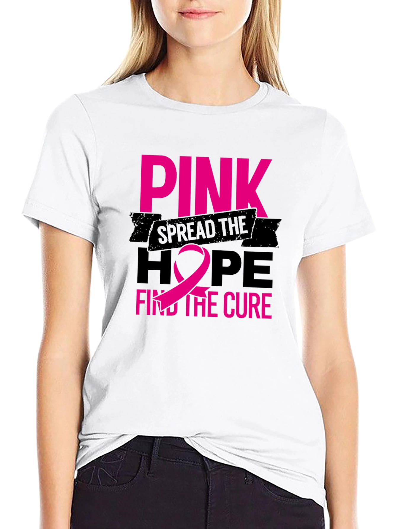 Pink Hope Cure Graphic Tee