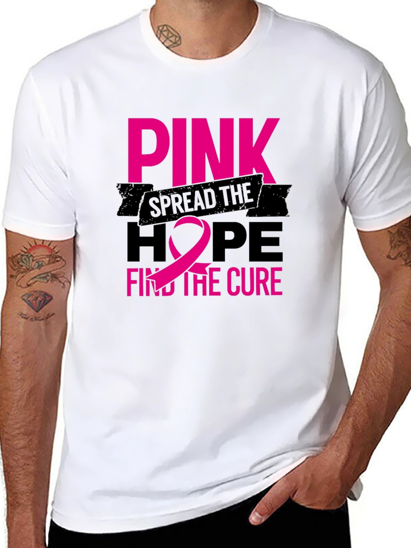 Pink Hope Cure Graphic Tee