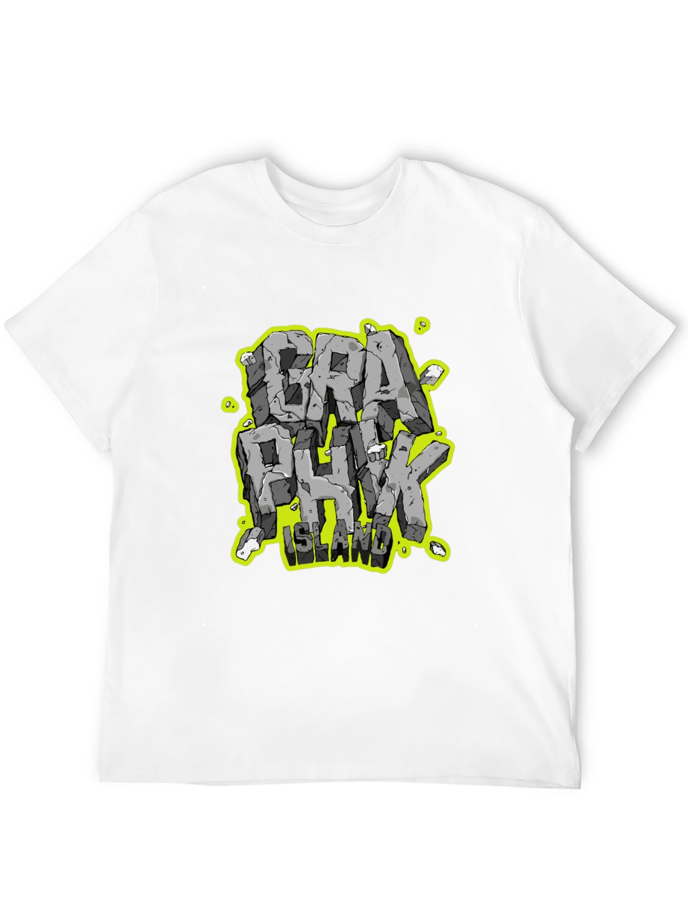 Graphunk Island Graphic Print Black T-Shirt