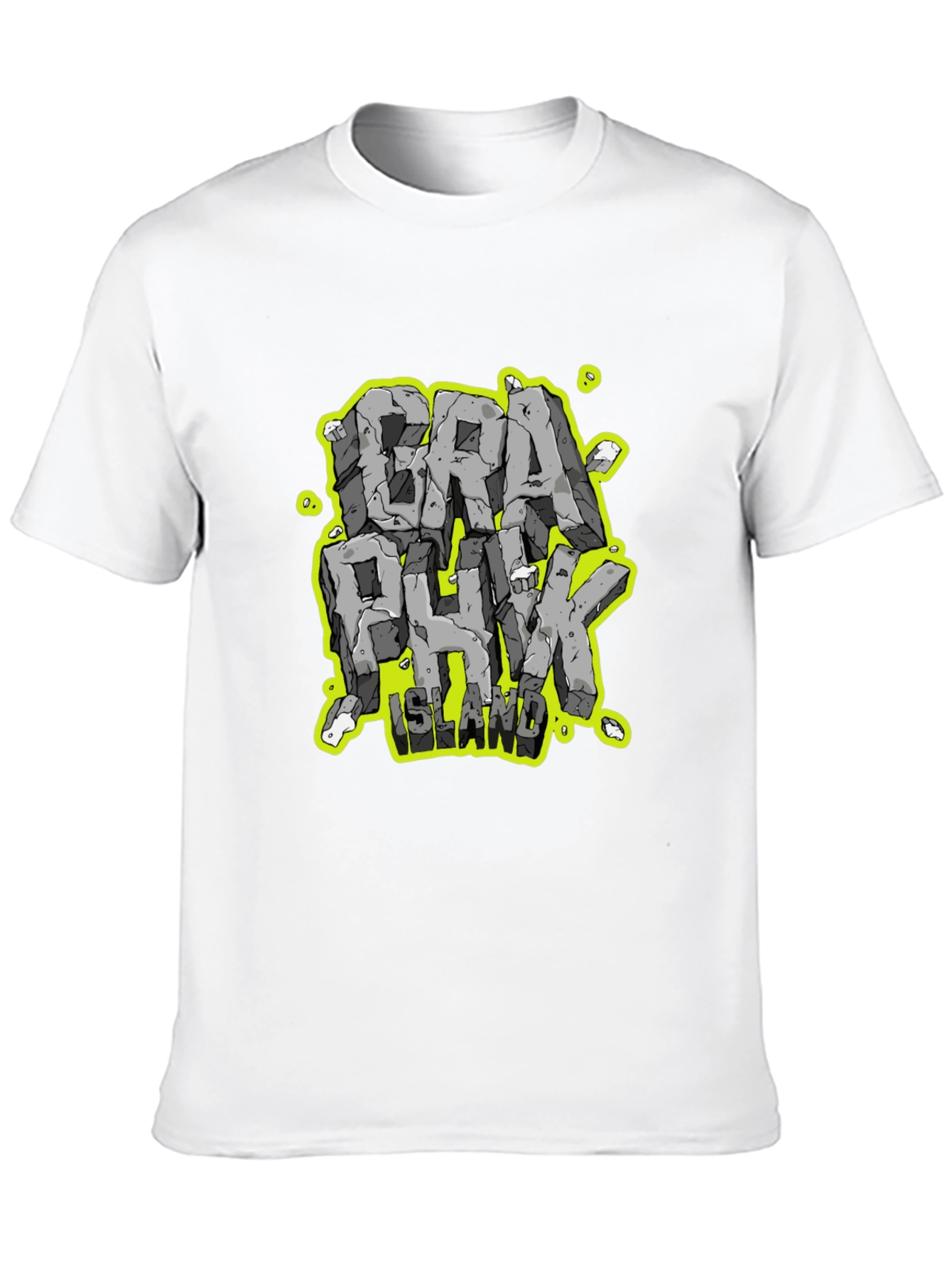 Graphunk Island Graphic Print Black T-Shirt