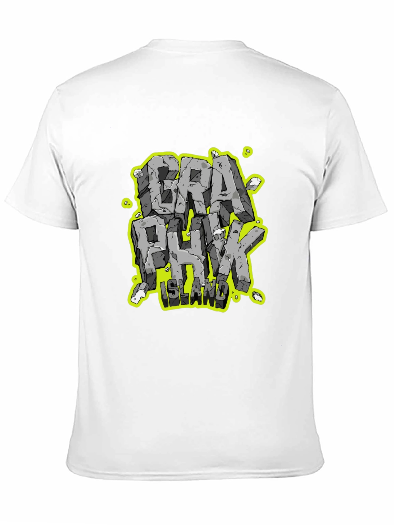 Graphunk Island Graphic Print Black T-Shirt