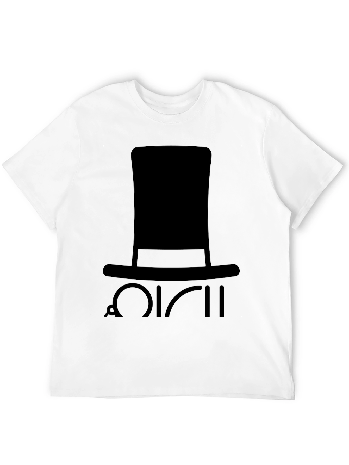 Top Hat Graphic Tee - Mens Black T-Shirt
