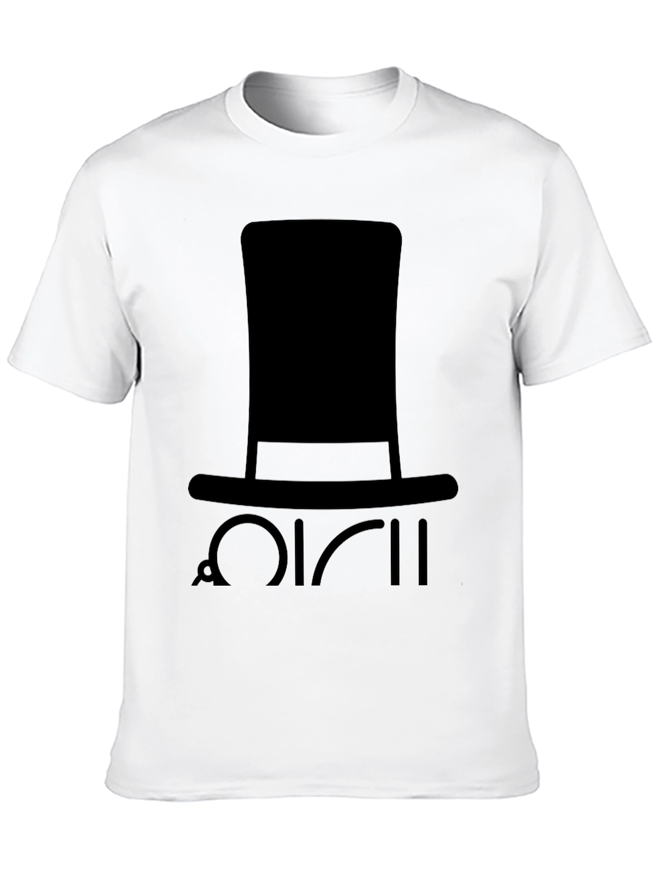 Top Hat Graphic Tee - Mens Black T-Shirt