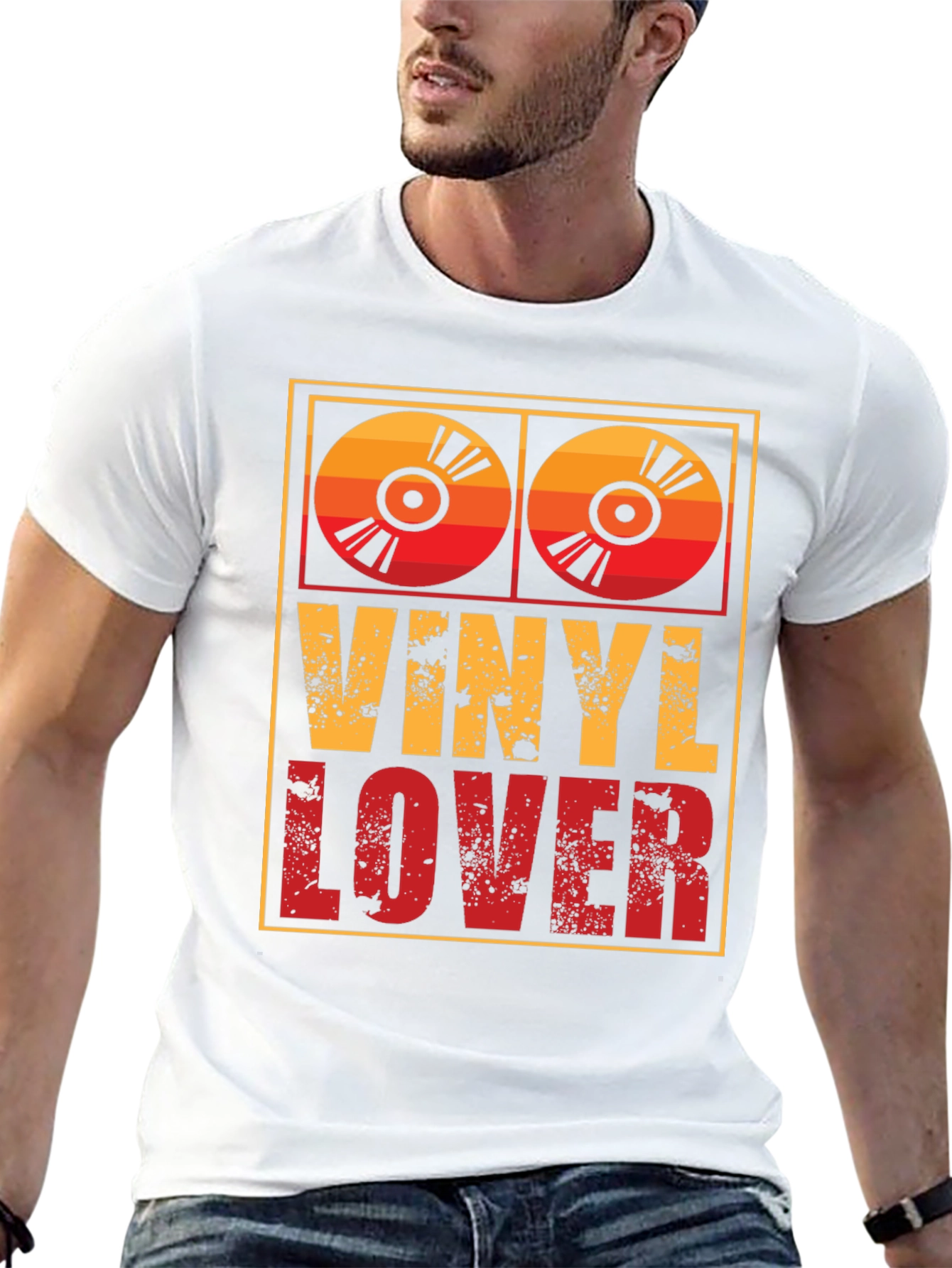 Retro Vinyl Lover T-Shirt - Music Fan Tee
