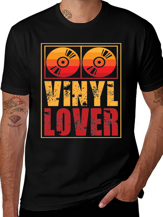 Retro Vinyl Lover T-Shirt - Music Fan Tee