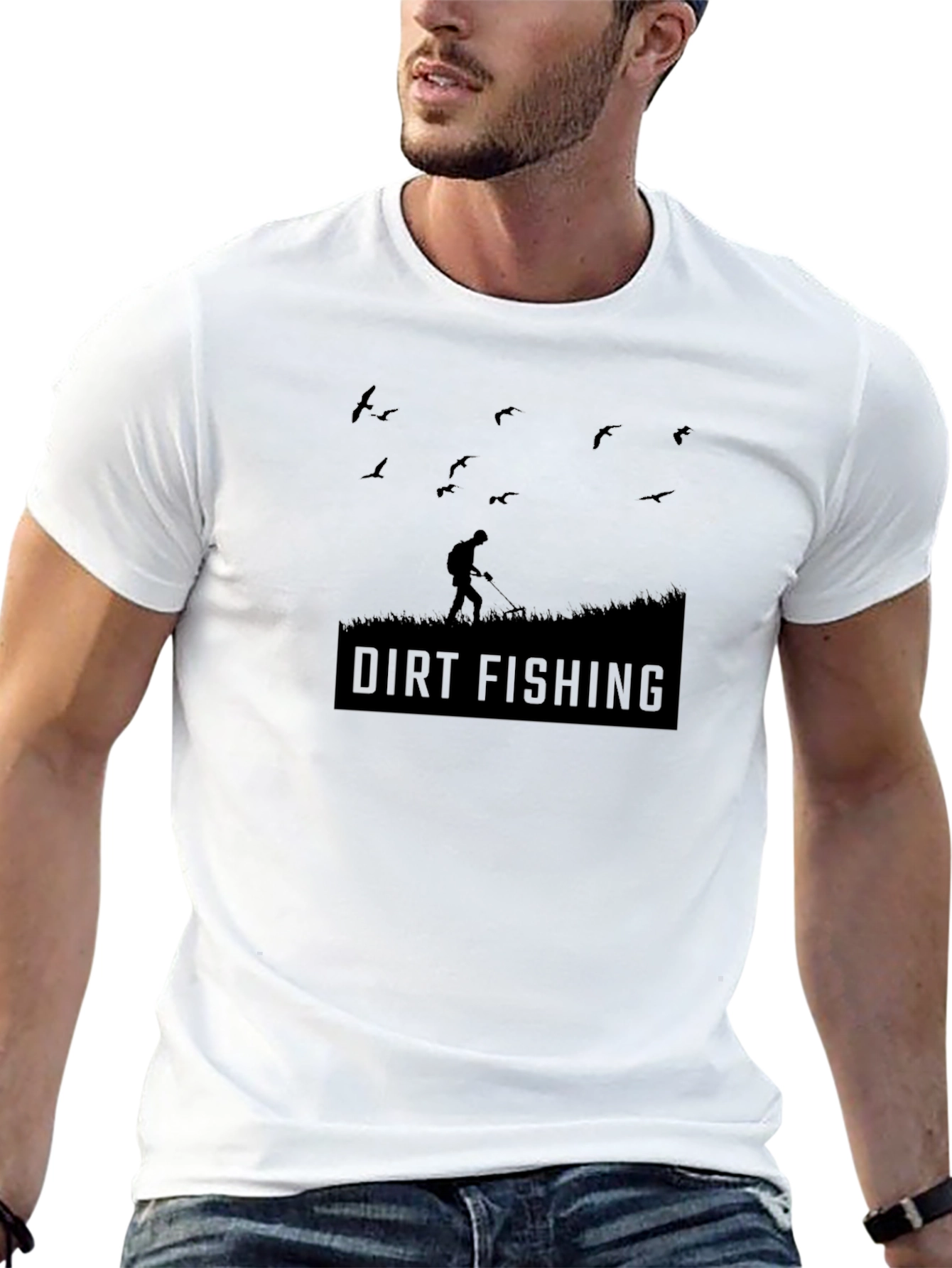 Dirt Fishing T-Shirt - Metal Detecting Hobby Tee