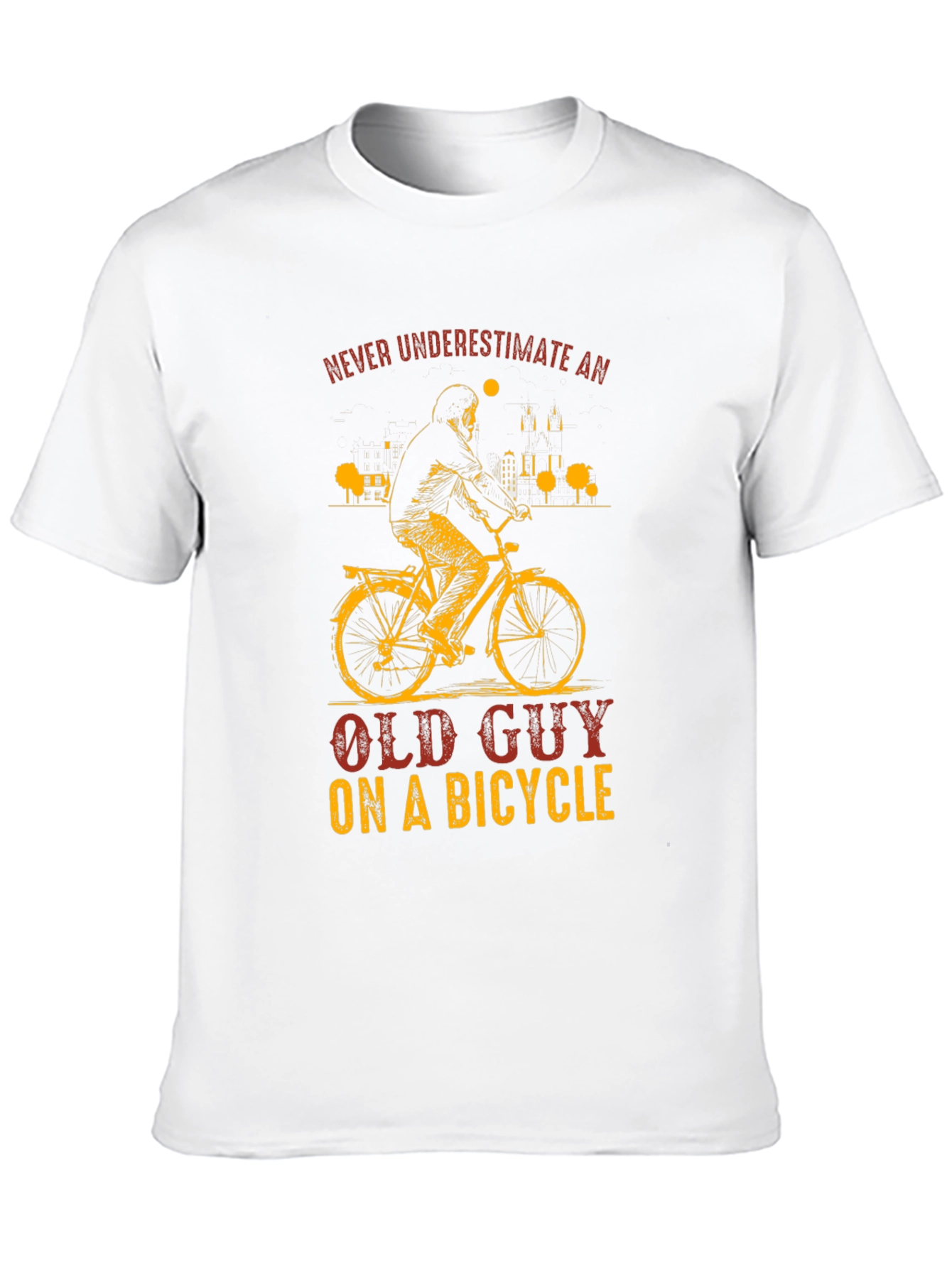 Old Guy on a Bicycle T-Shirt