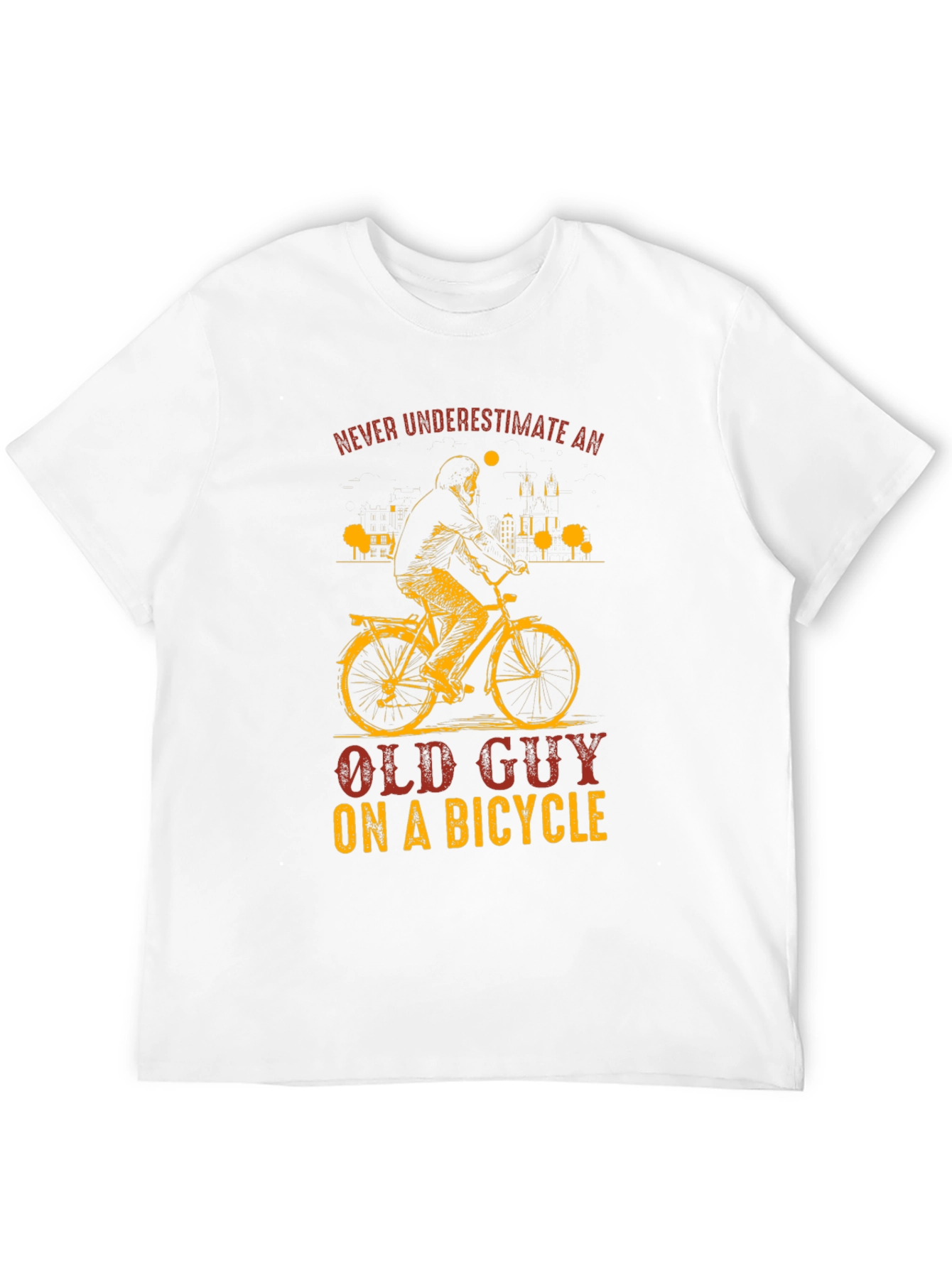 Old Guy on a Bicycle T-Shirt