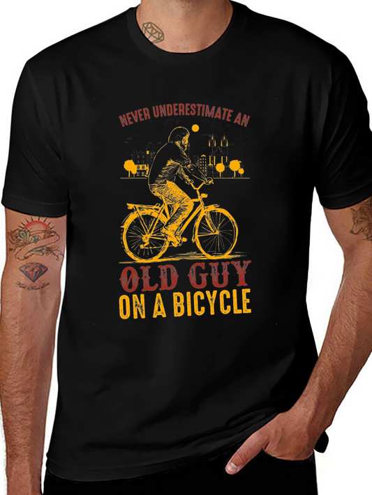 Old Guy on a Bicycle T-Shirt