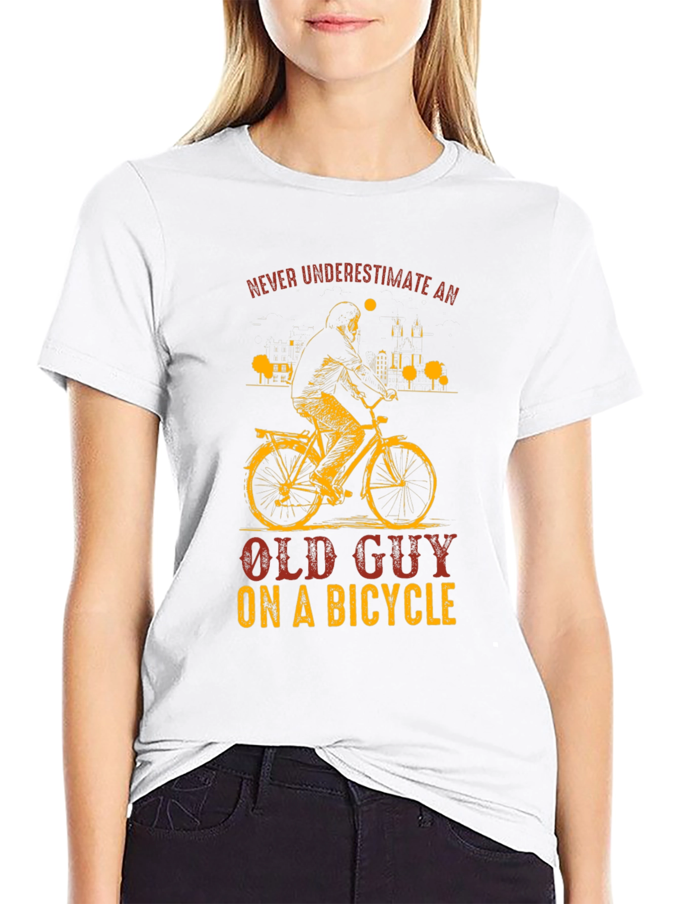Old Guy on a Bicycle T-Shirt