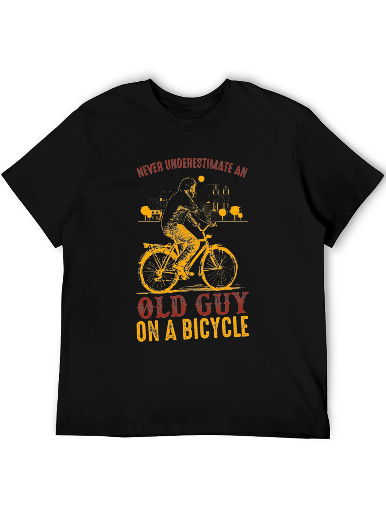 Old Guy on a Bicycle T-Shirt