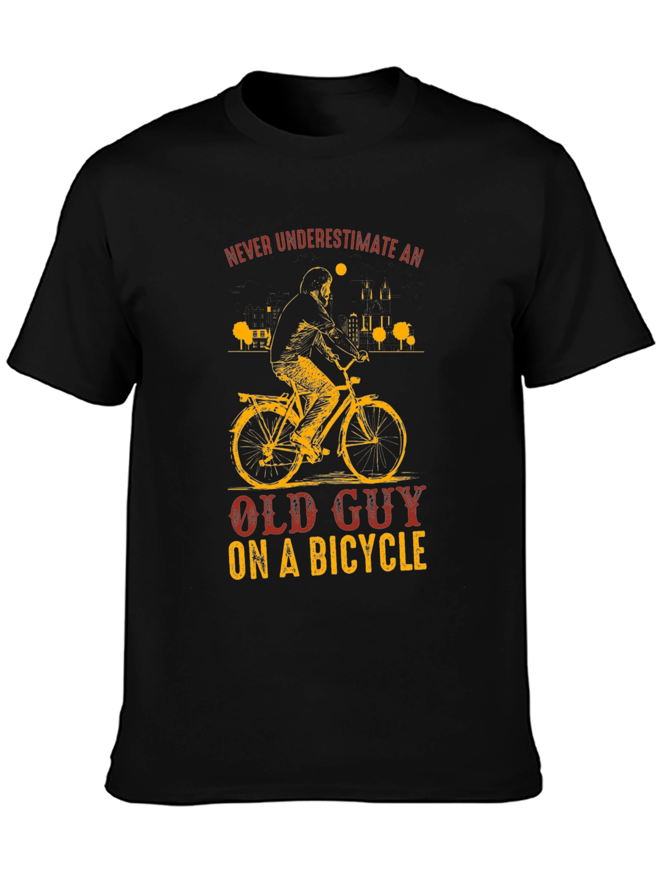 Old Guy on a Bicycle T-Shirt