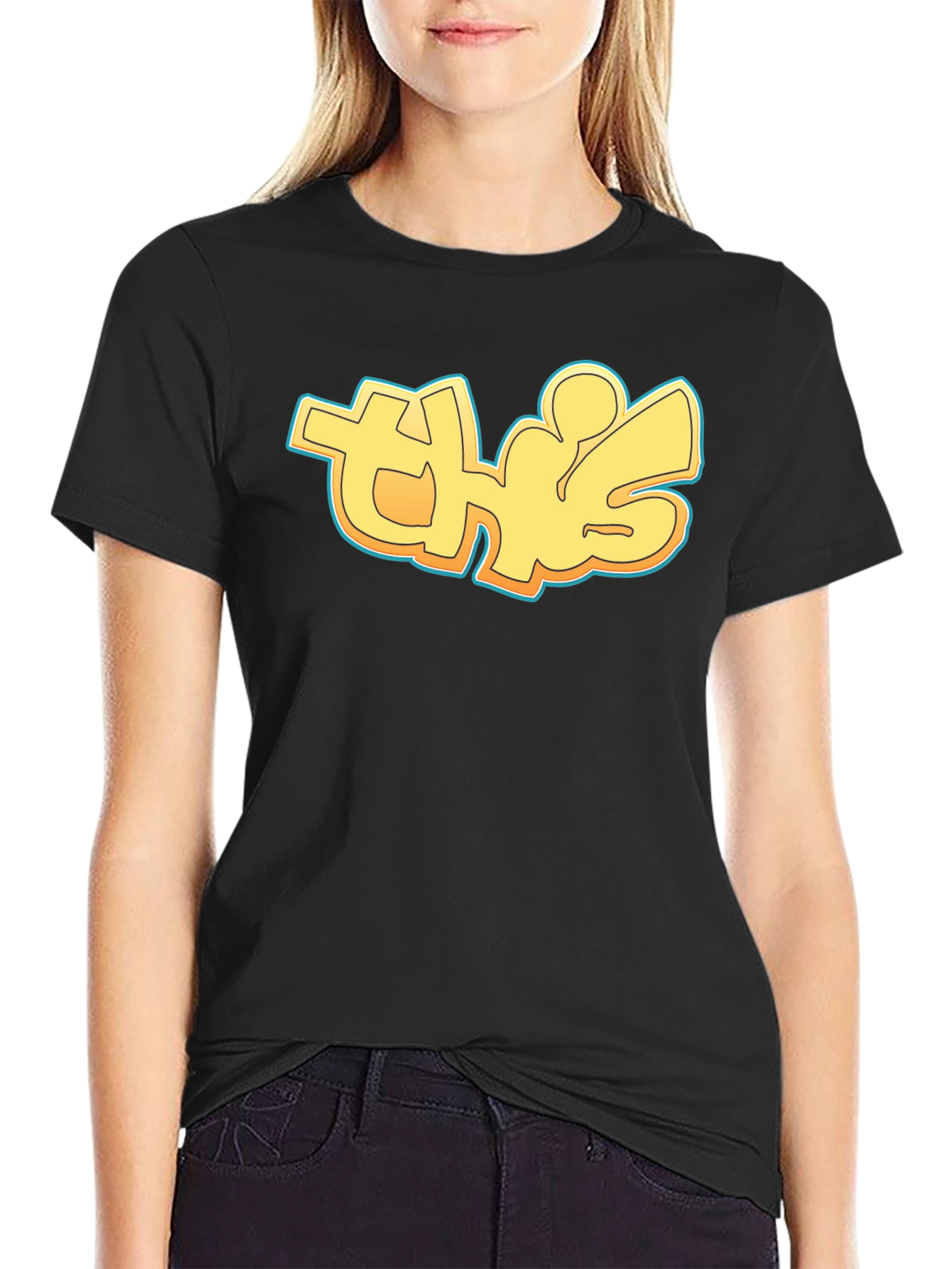 Street Style Graphic Tee - Cool Yellow Urban Design