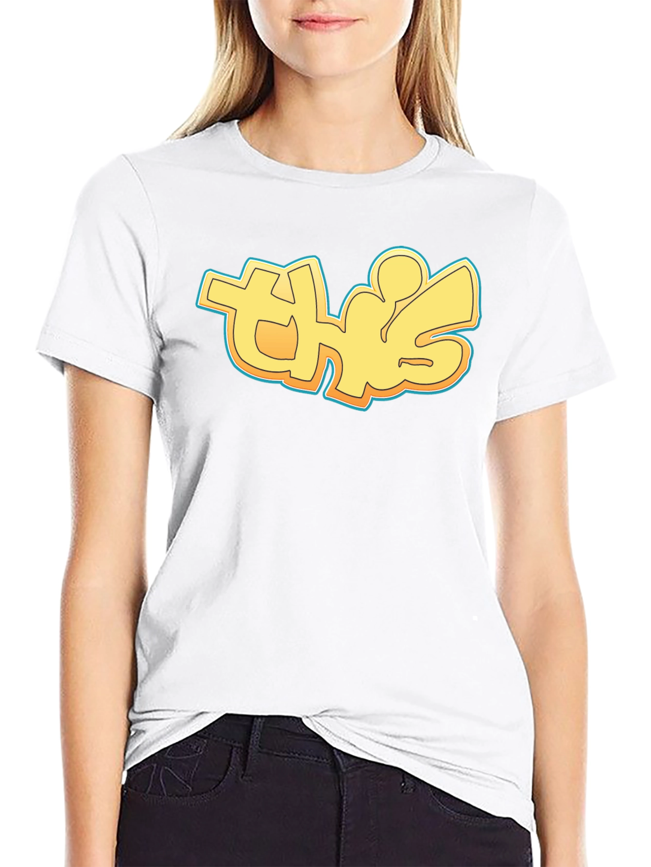 Street Style Graphic Tee - Cool Yellow Urban Design