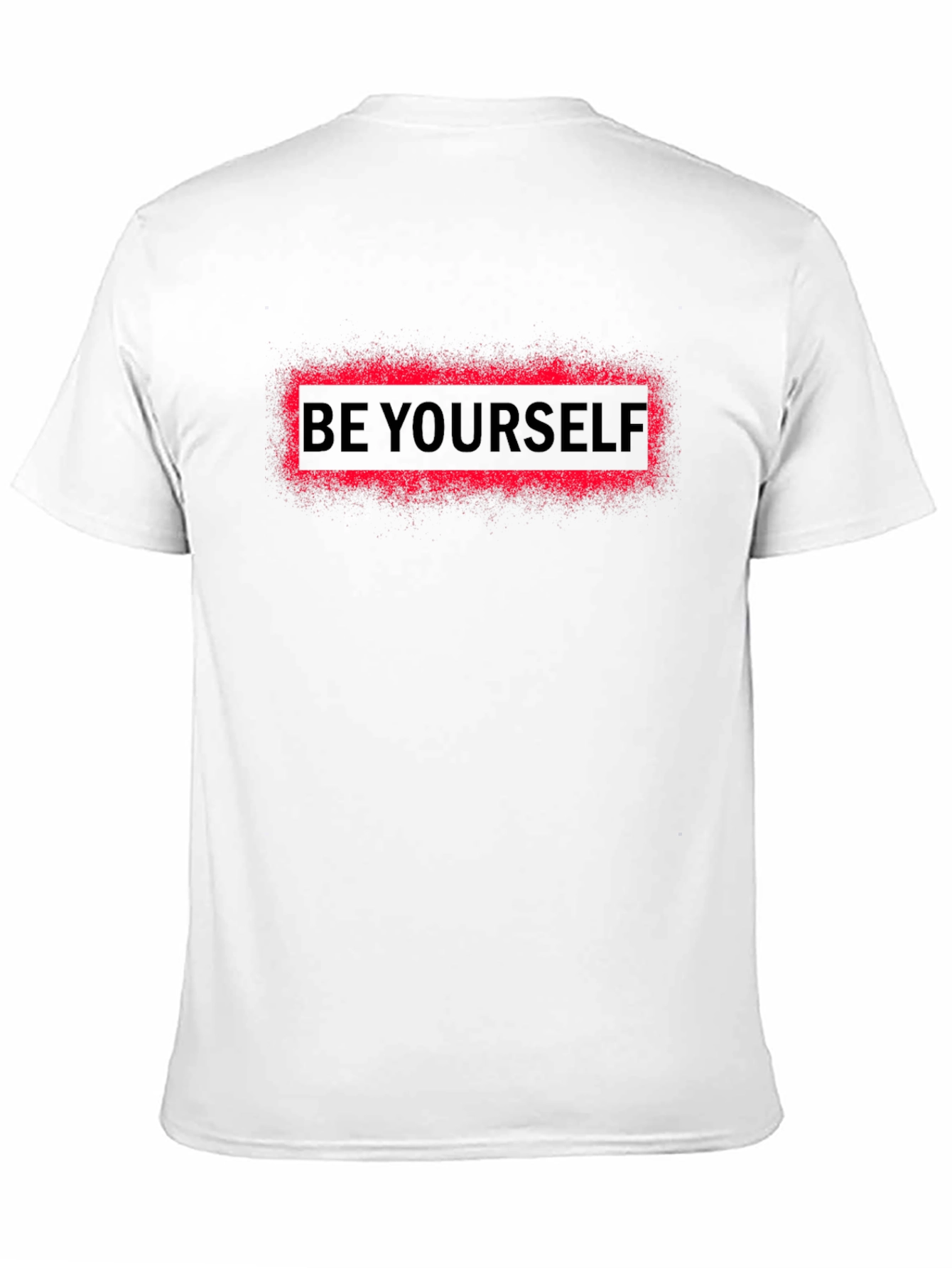 Be Yourself Graphic T-Shirt - Black Cotton Blend