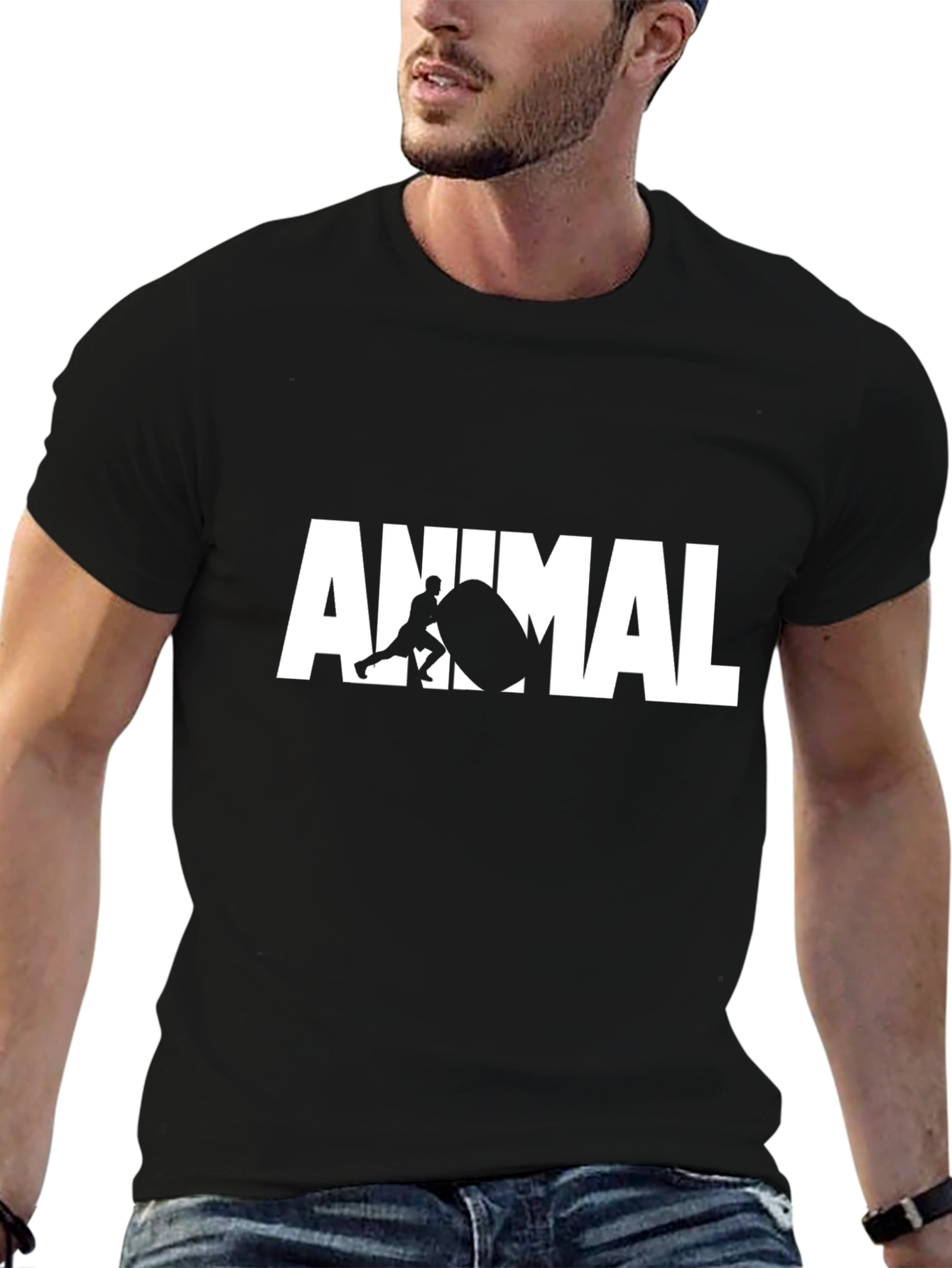 Animal Strongman Black T-Shirt