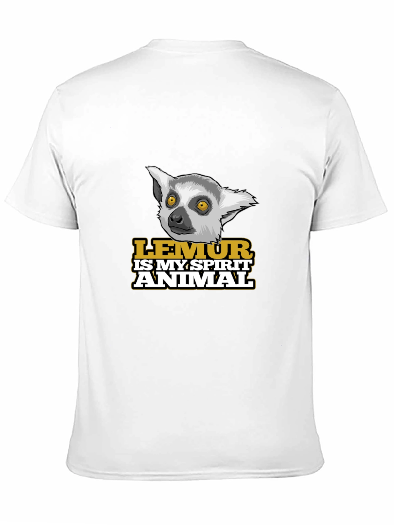 Lemur Spirit Animal Black T-Shirt
