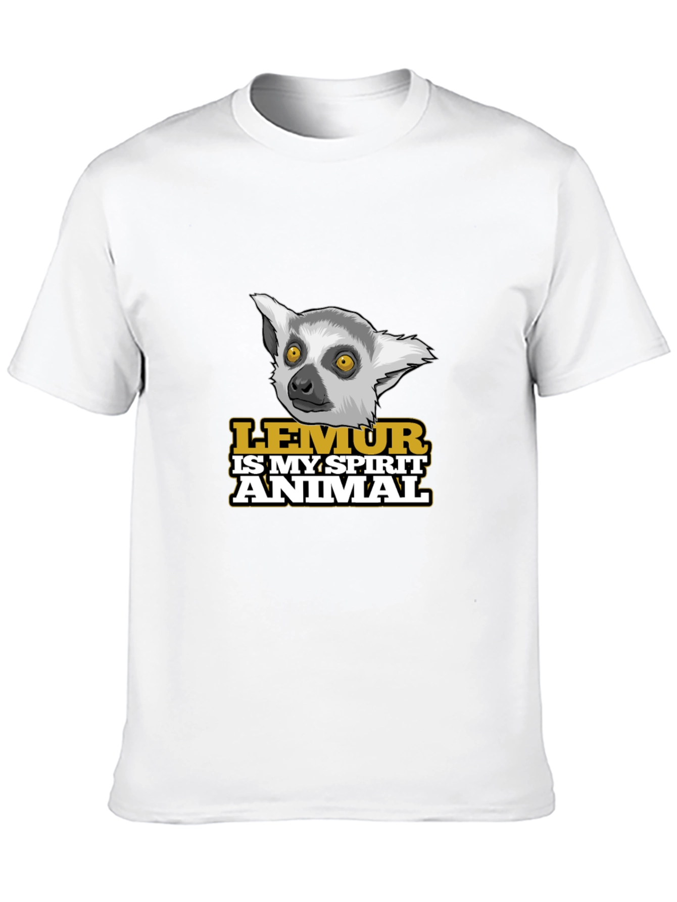 Lemur Spirit Animal Black T-Shirt