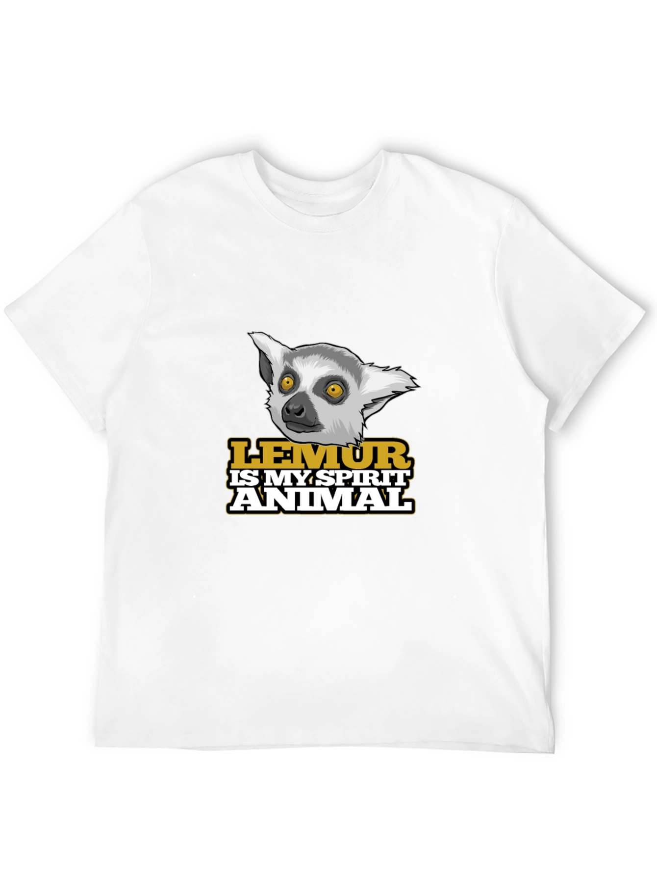 Lemur Spirit Animal Black T-Shirt