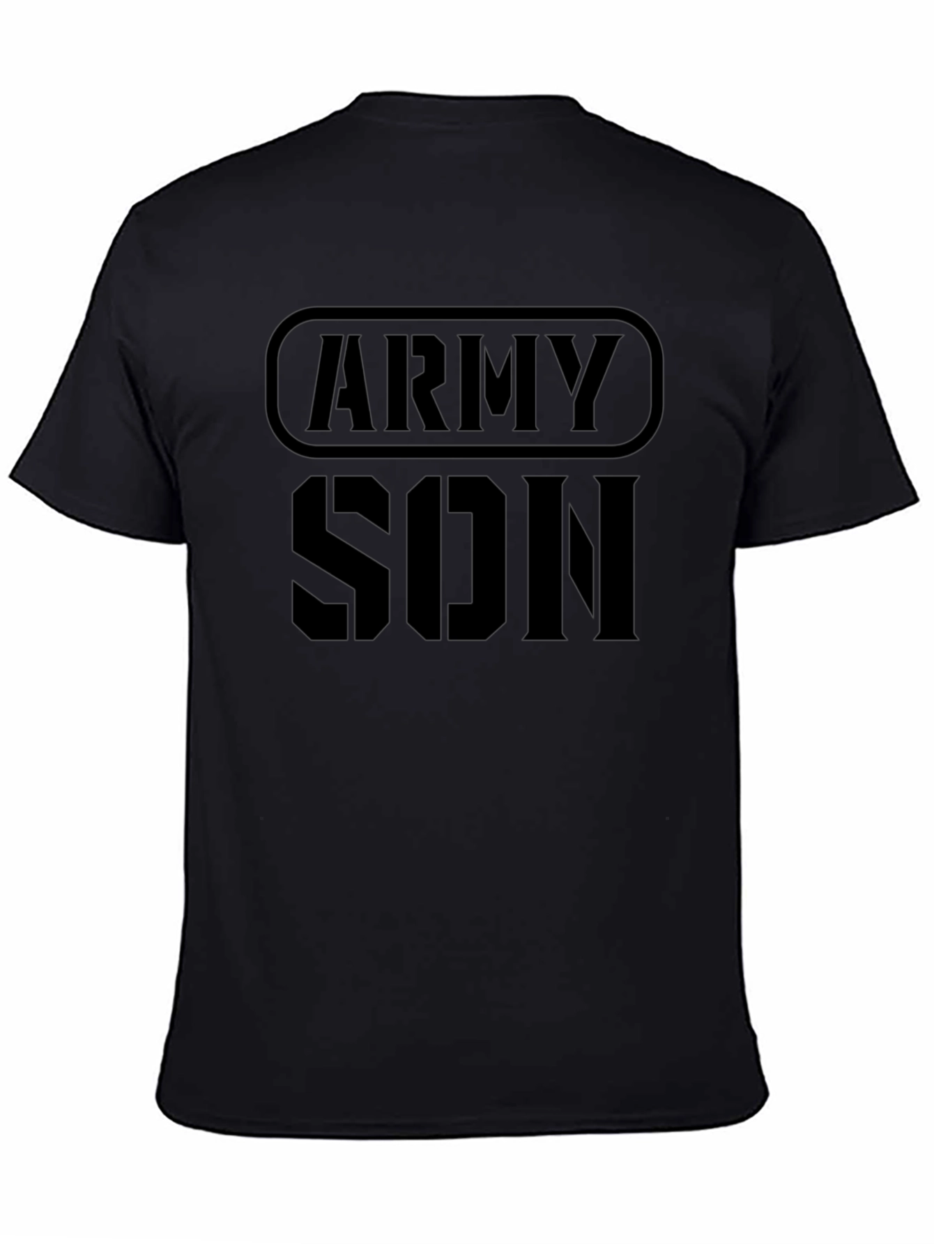 Army Son Black Graphic Tee