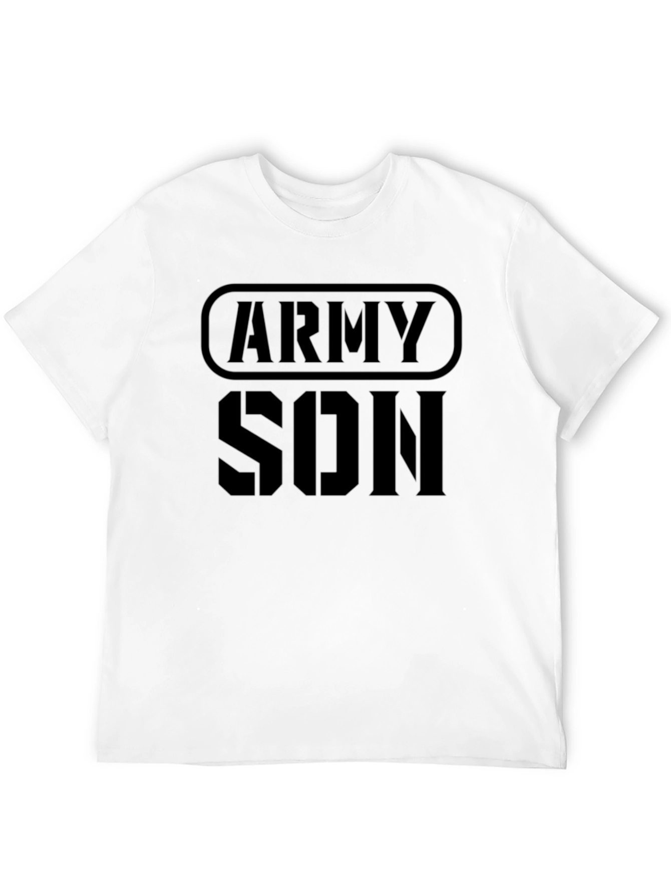 Army Son Black Graphic Tee