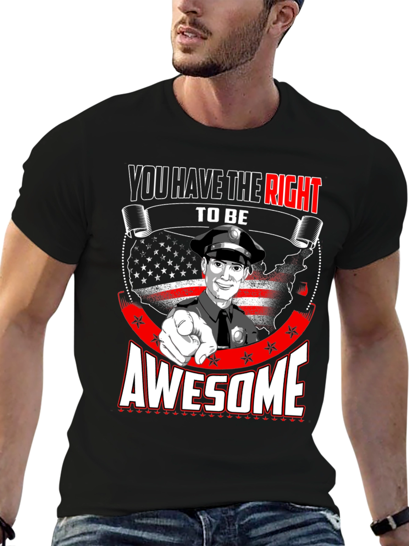 Right to Be Awesome Police T-Shirt
