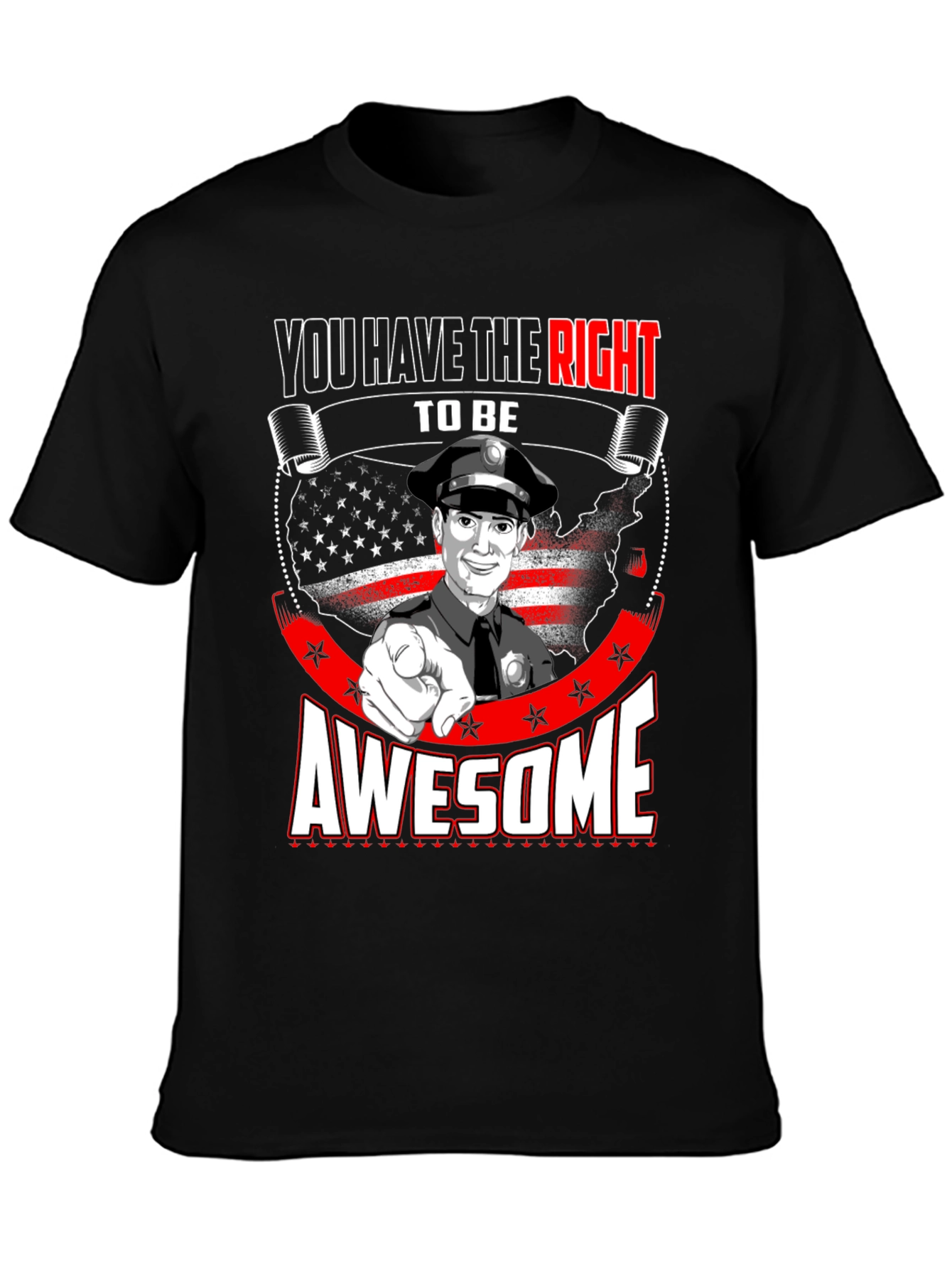 Right to Be Awesome Police T-Shirt