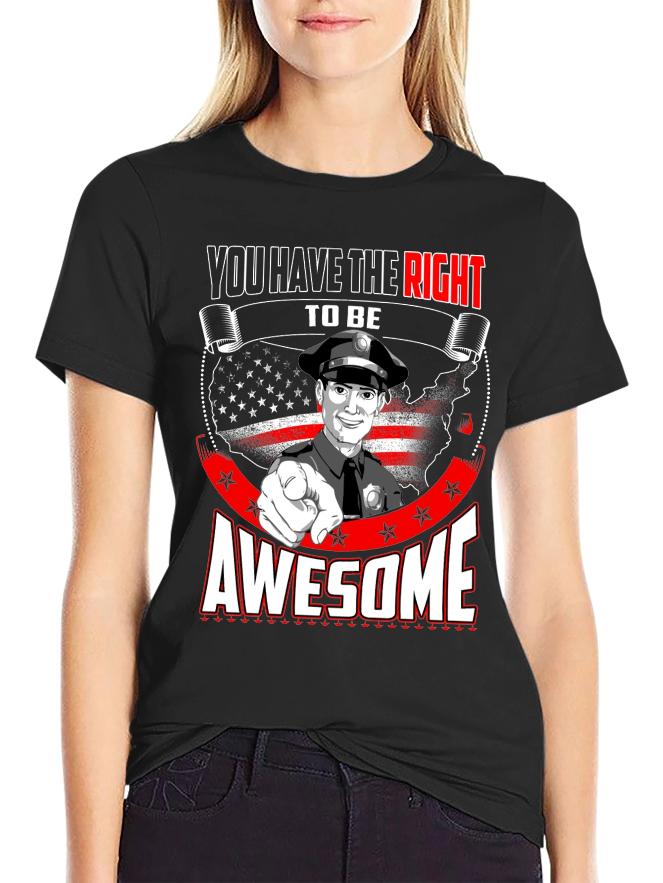 Right to Be Awesome Police T-Shirt