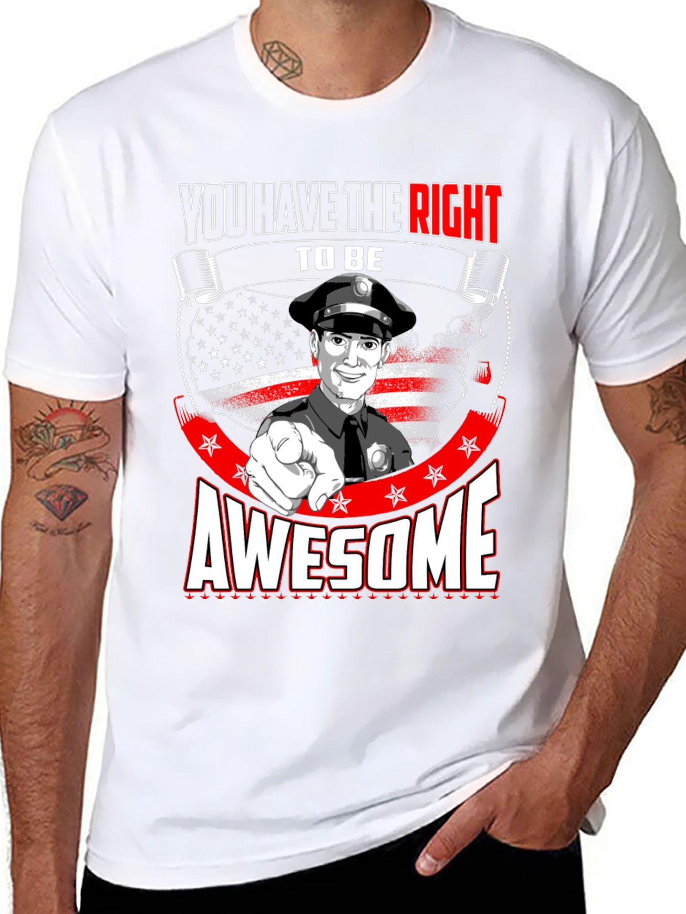Right to Be Awesome Police T-Shirt