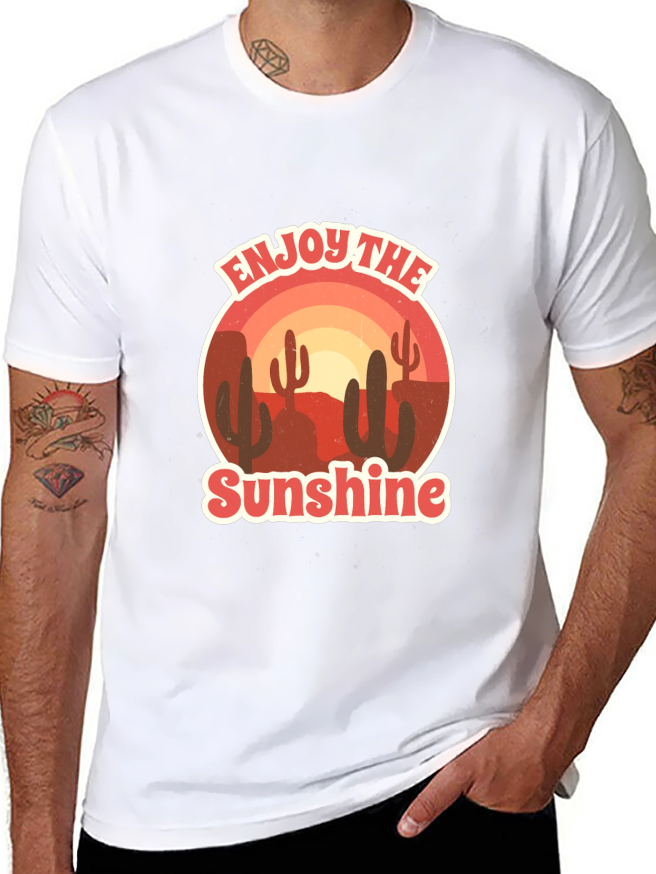 Enjoy the Sunshine Desert Graphic T-Shirt