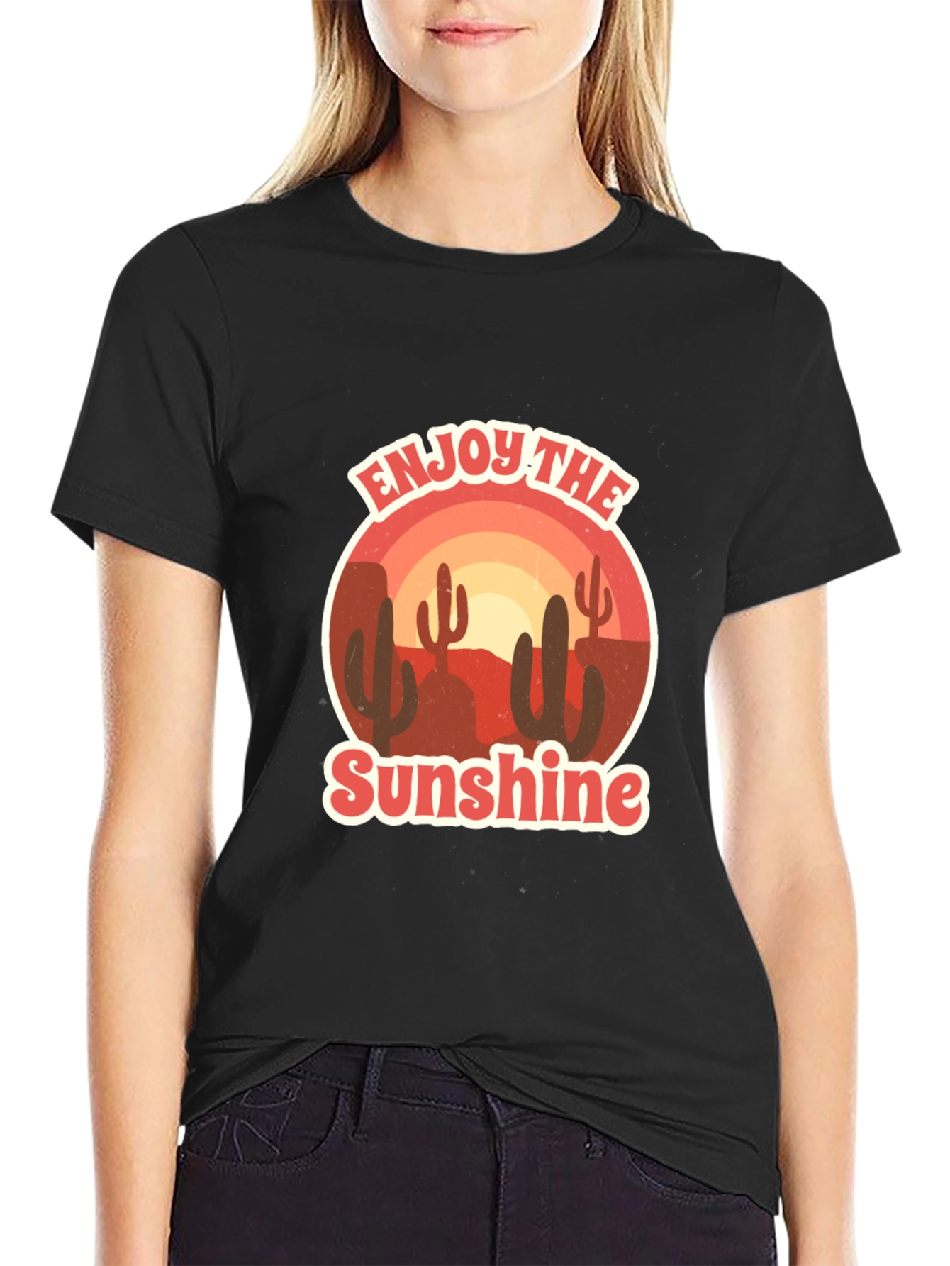 Enjoy the Sunshine Desert Graphic T-Shirt
