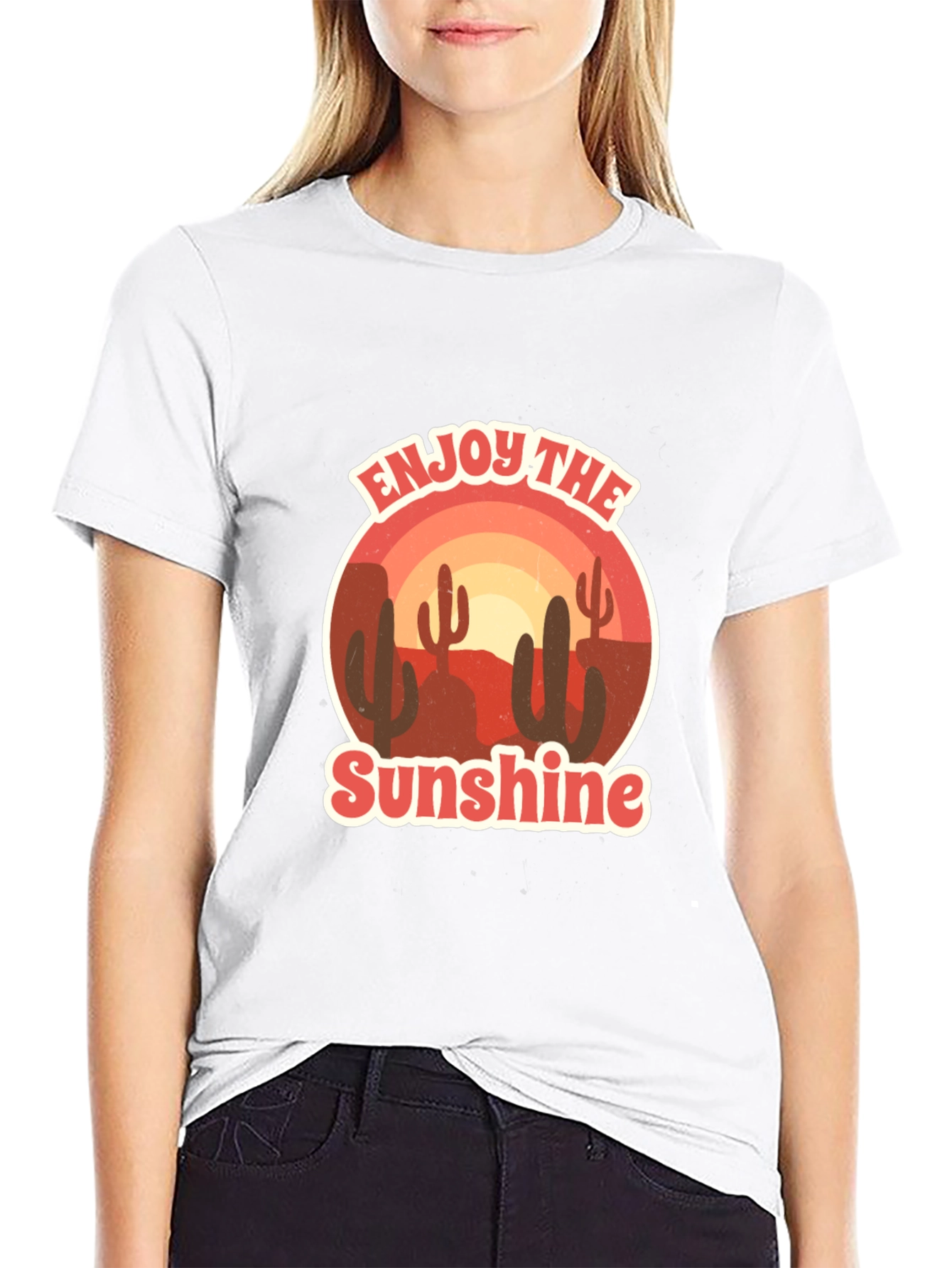 Enjoy the Sunshine Desert Graphic T-Shirt